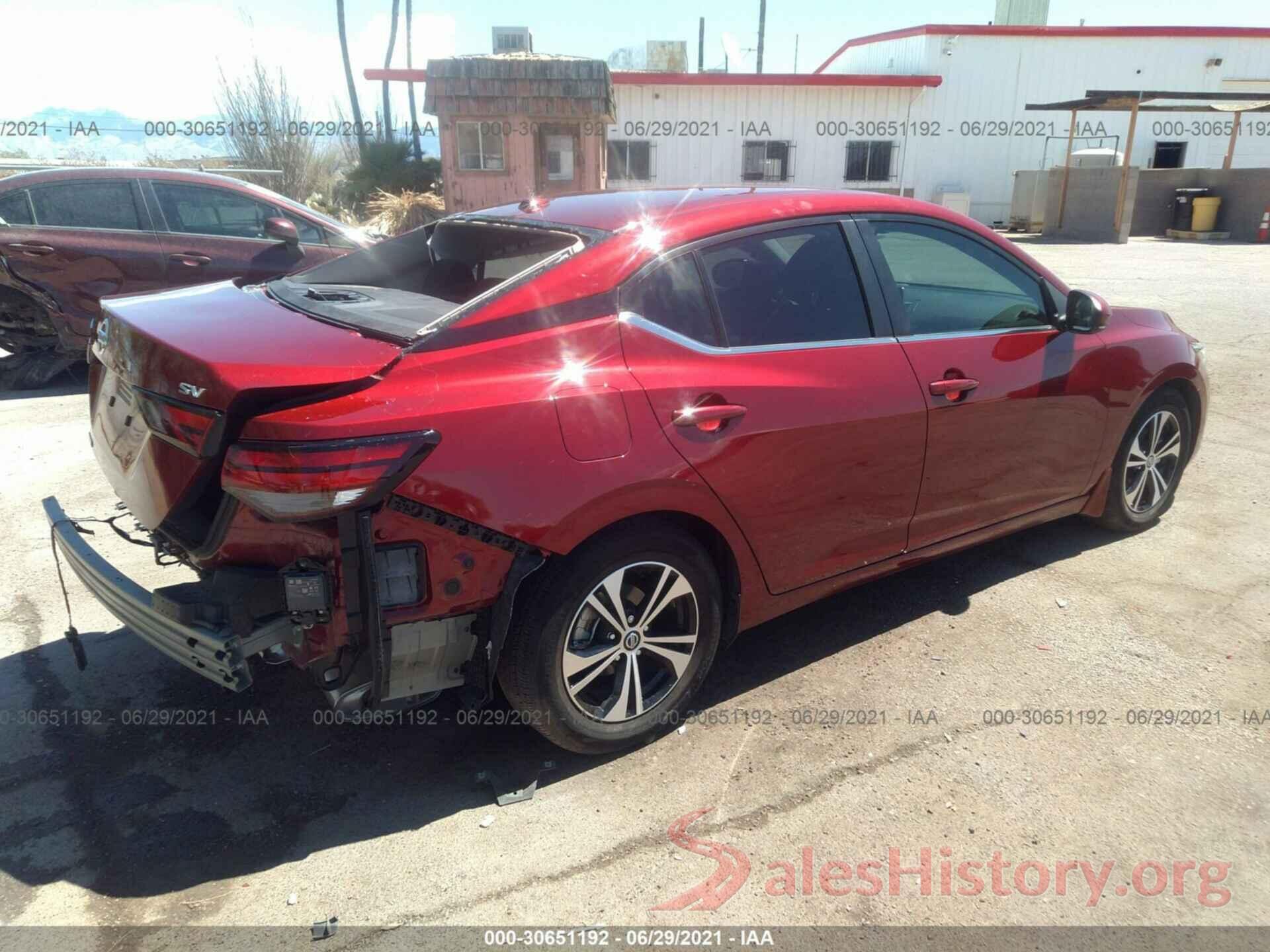 3N1AB8CVXLY219386 2020 NISSAN SENTRA