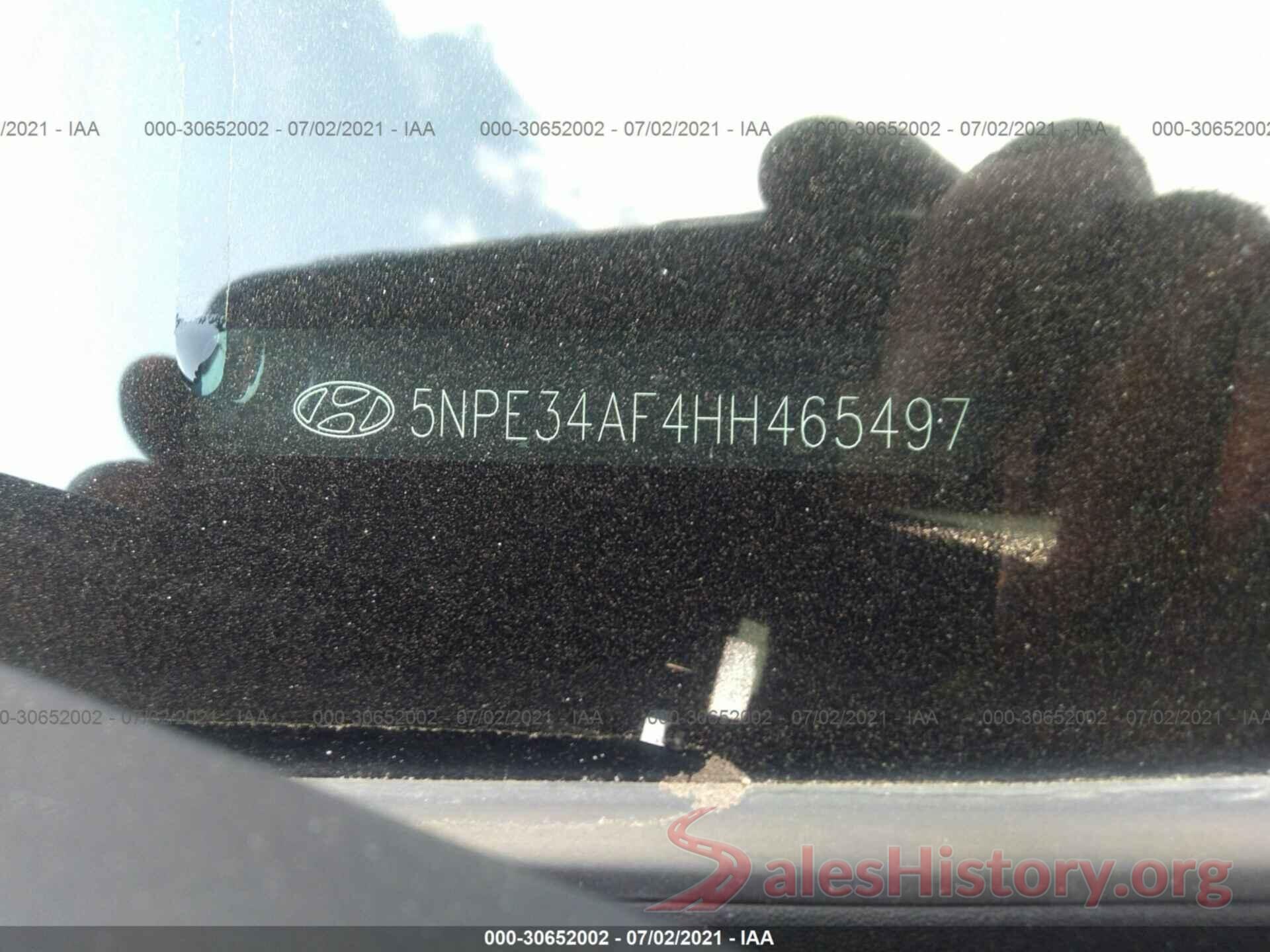 5NPE34AF4HH465497 2017 HYUNDAI SONATA