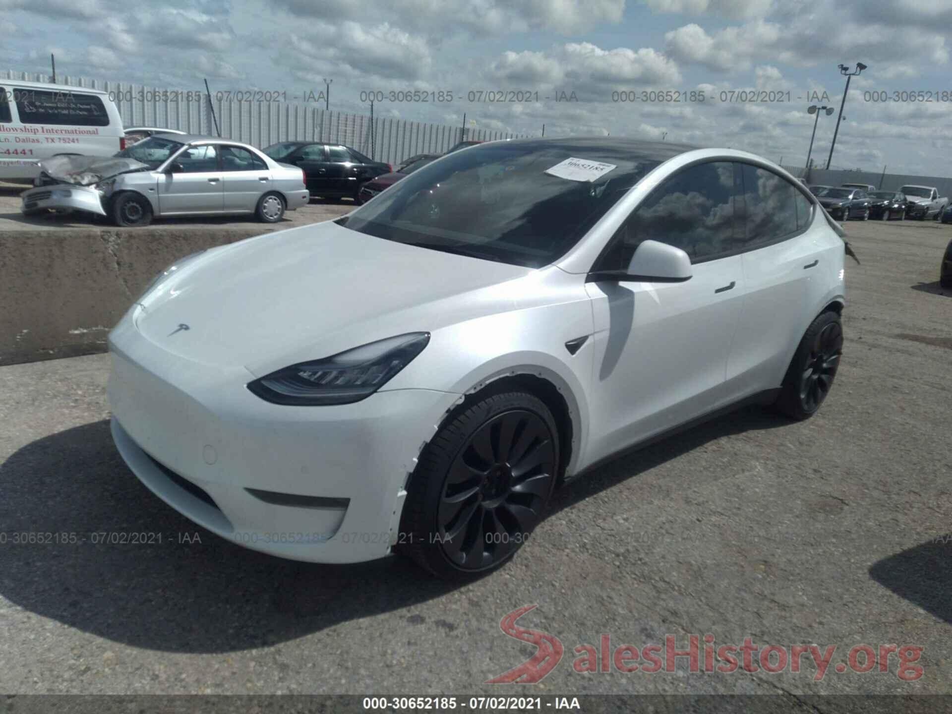 5YJYGDEF1MF090110 2021 TESLA MODEL Y