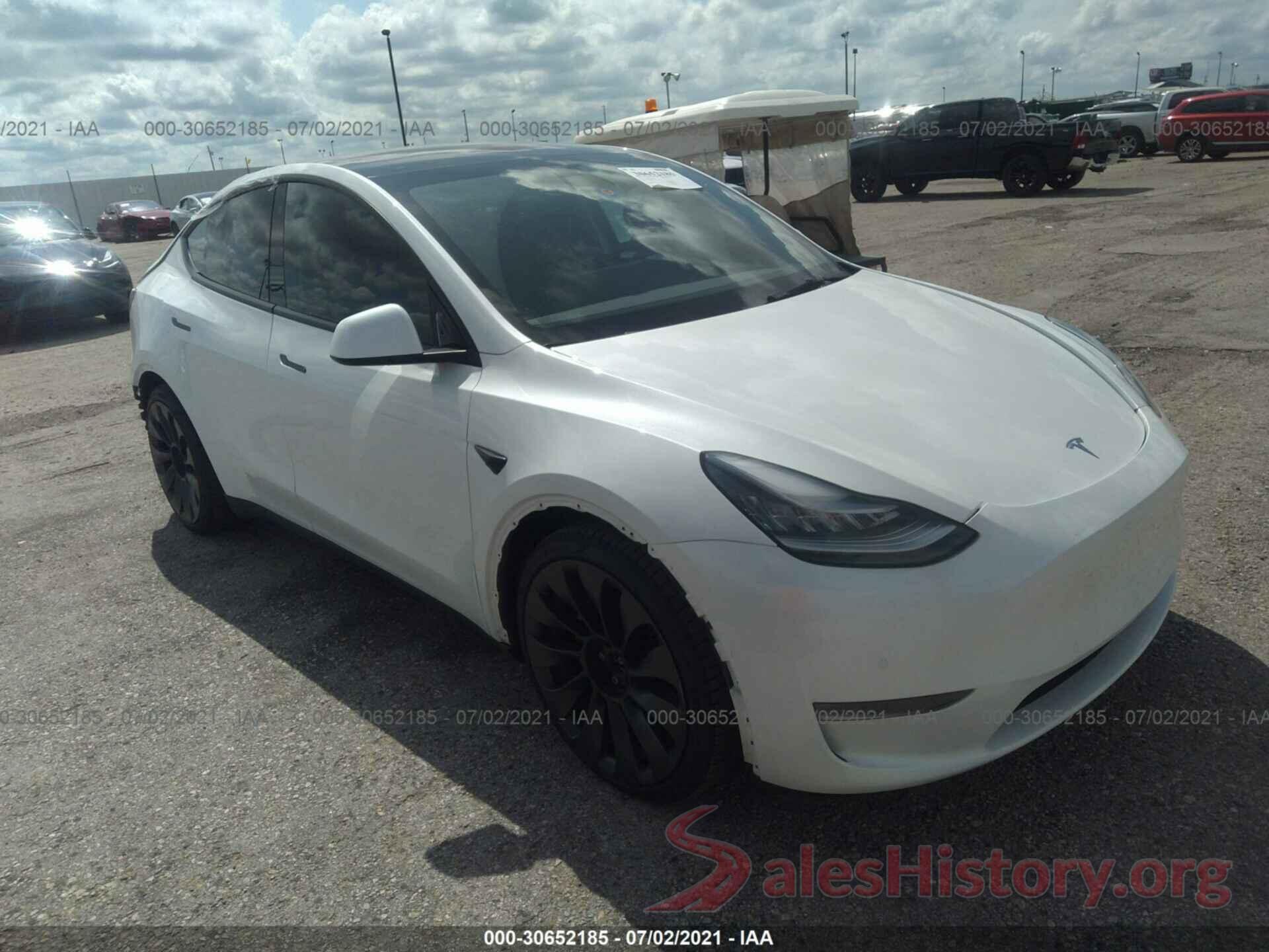 5YJYGDEF1MF090110 2021 TESLA MODEL Y