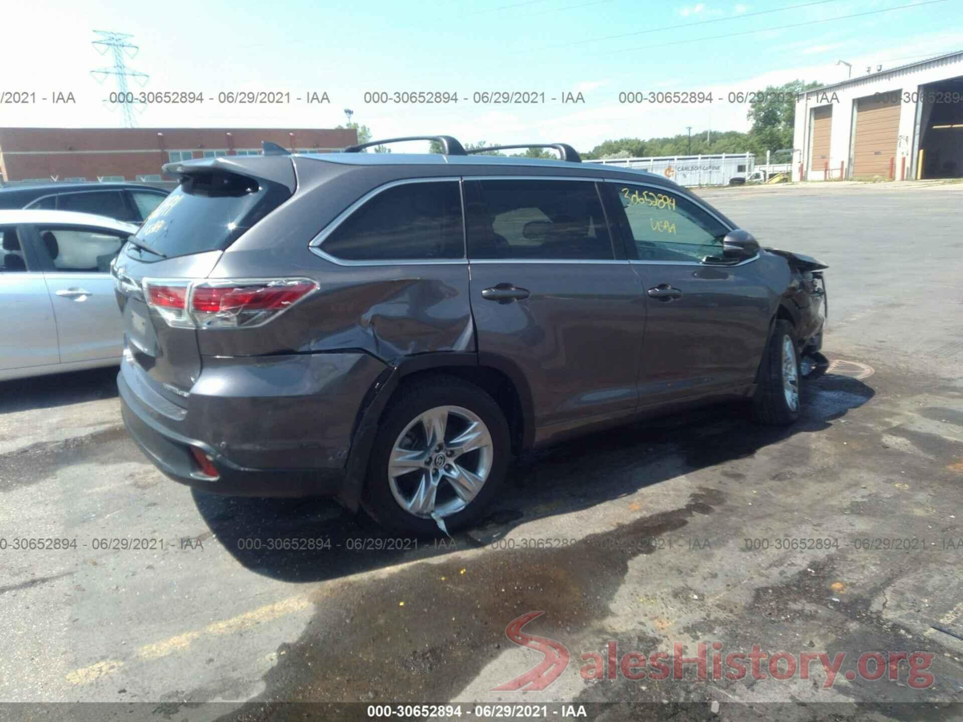 5TDDKRFH1GS265580 2016 TOYOTA HIGHLANDER