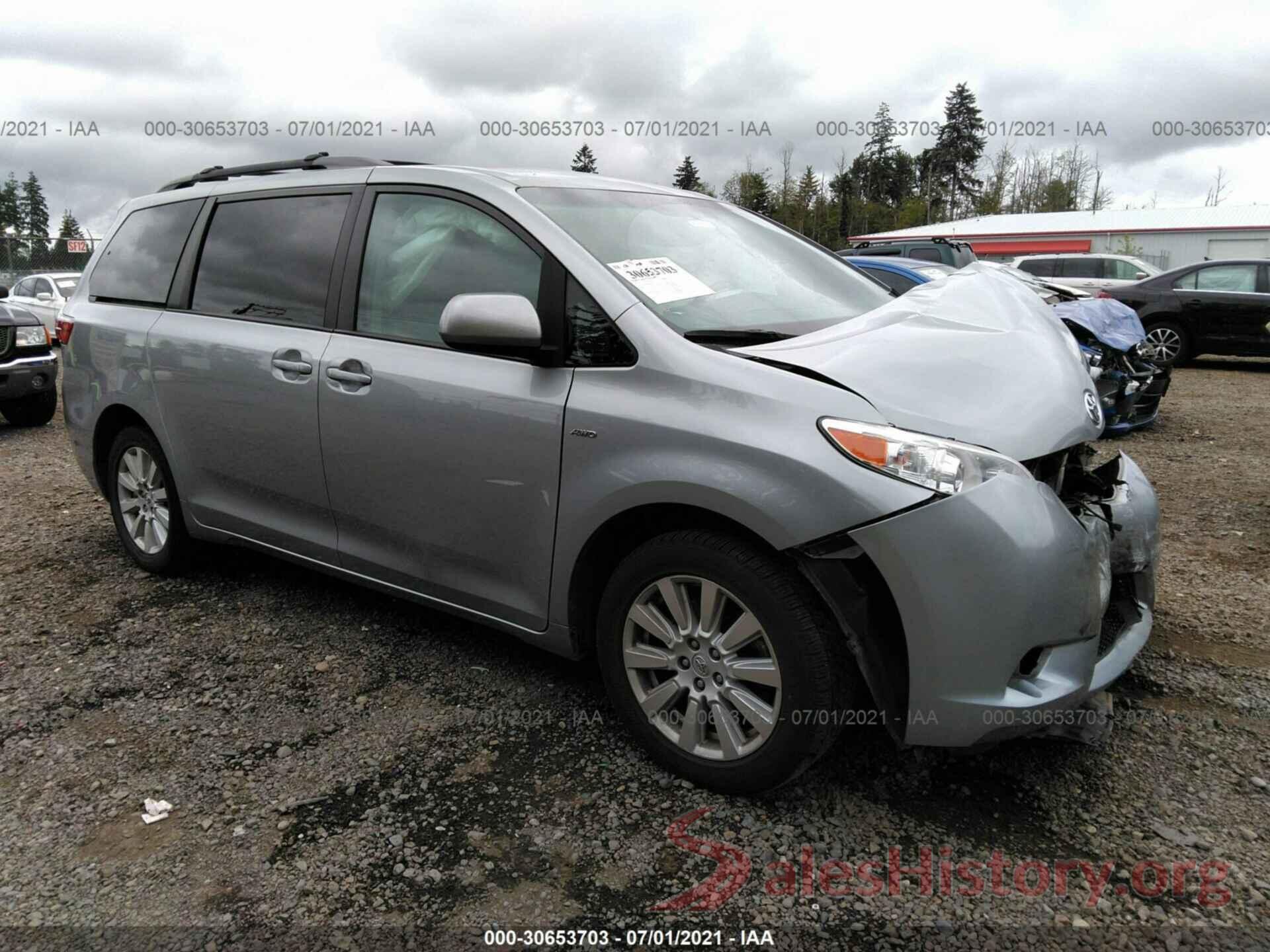 5TDJZ3DC9HS169278 2017 TOYOTA SIENNA