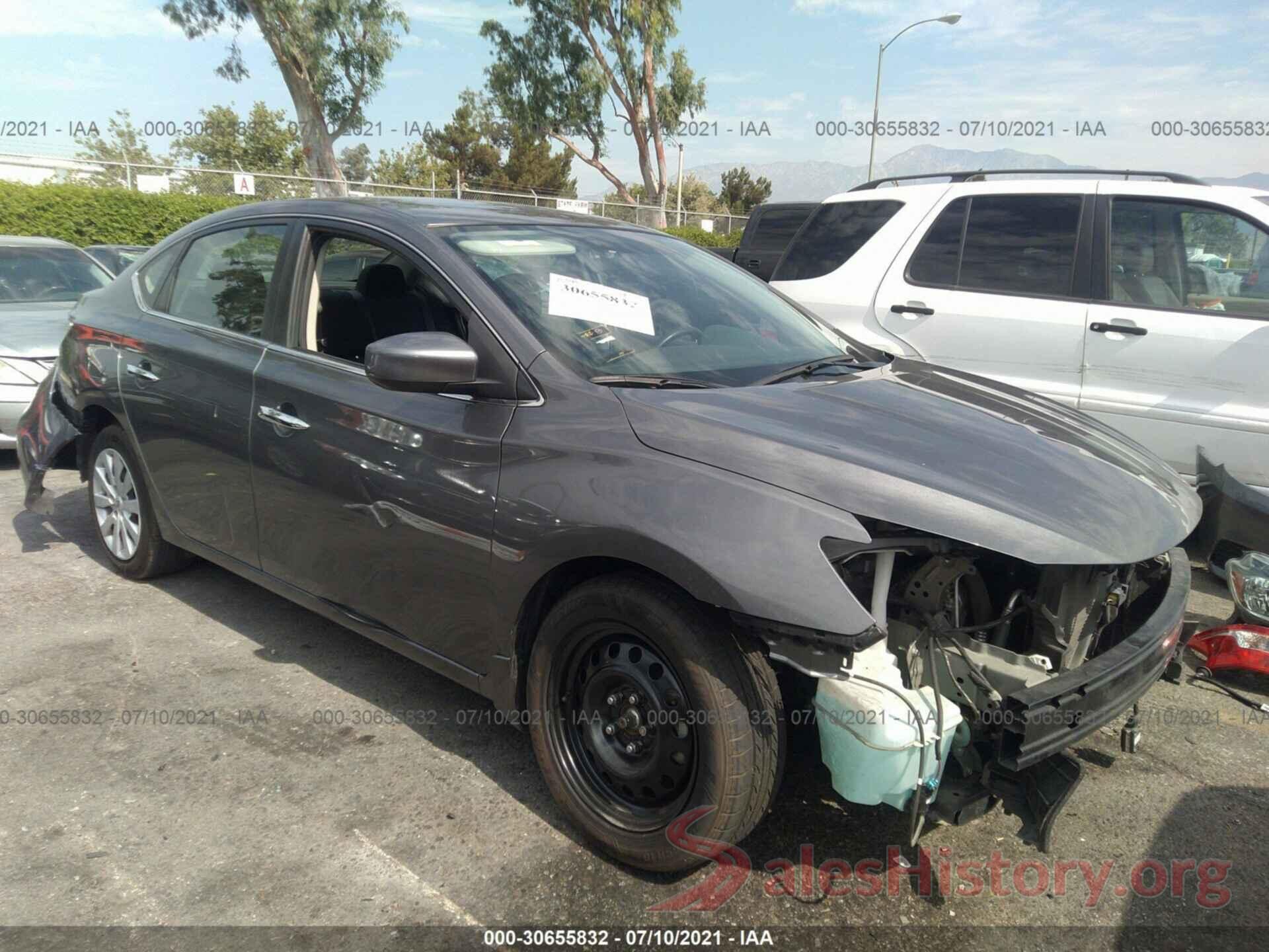 3N1AB7AP7KY233257 2019 NISSAN SENTRA