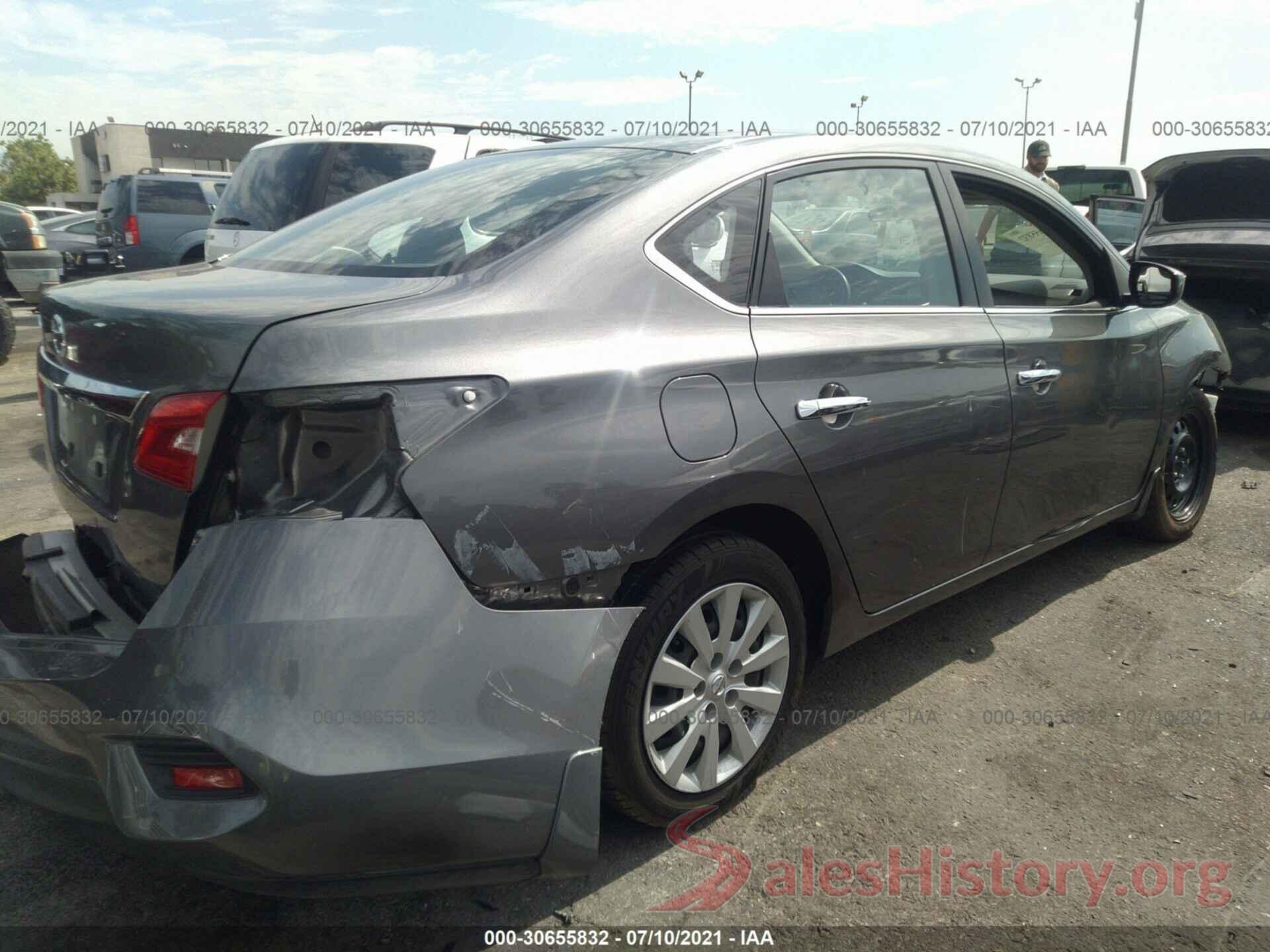 3N1AB7AP7KY233257 2019 NISSAN SENTRA