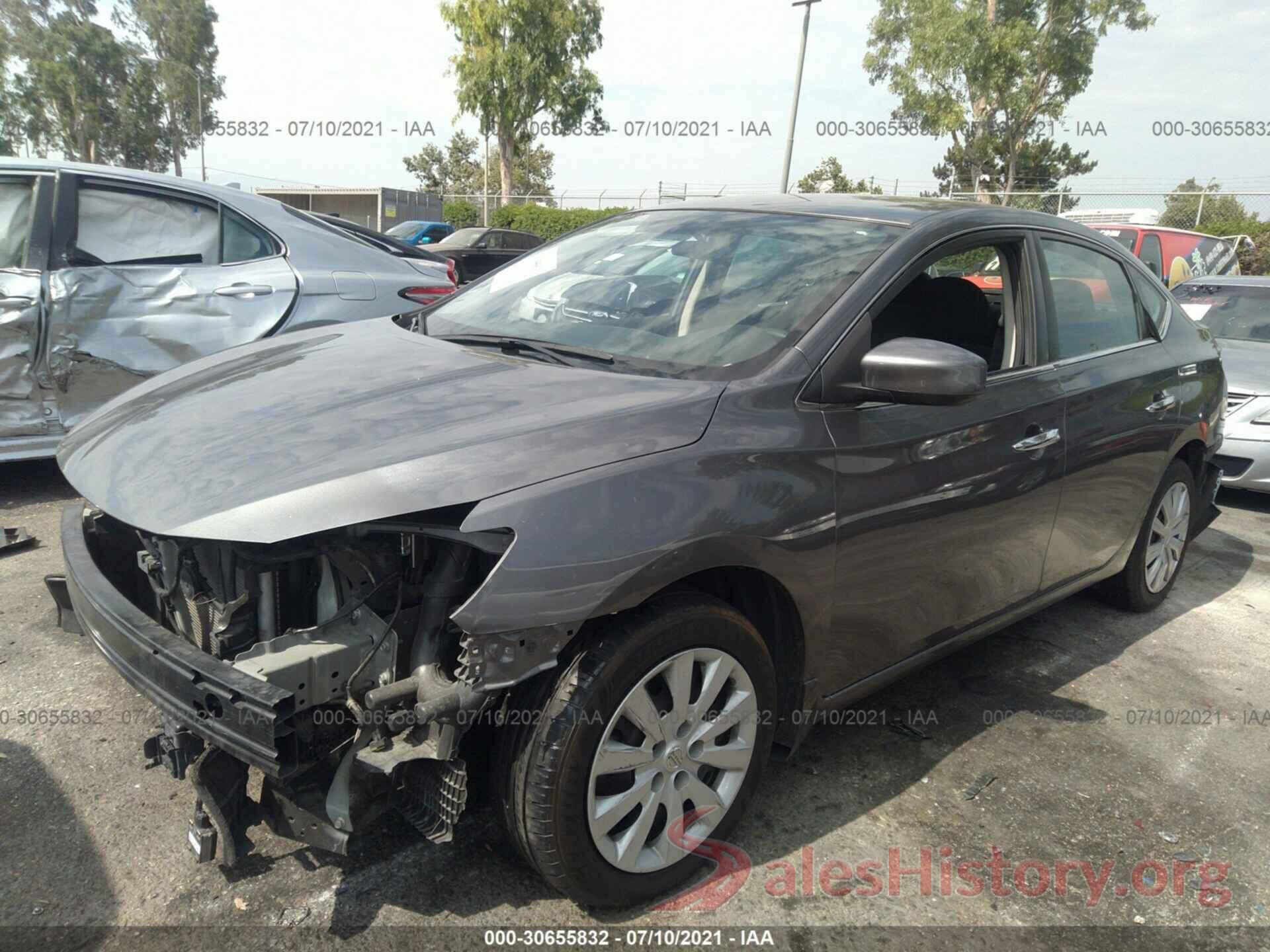 3N1AB7AP7KY233257 2019 NISSAN SENTRA