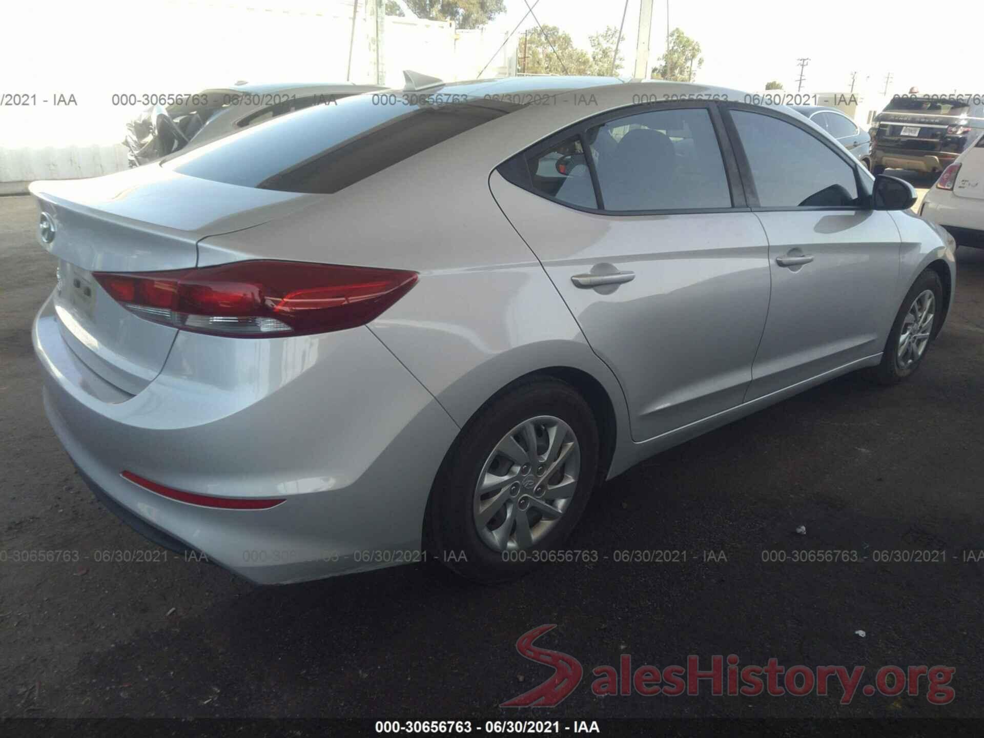 KMHD74LF2HU093205 2017 HYUNDAI ELANTRA