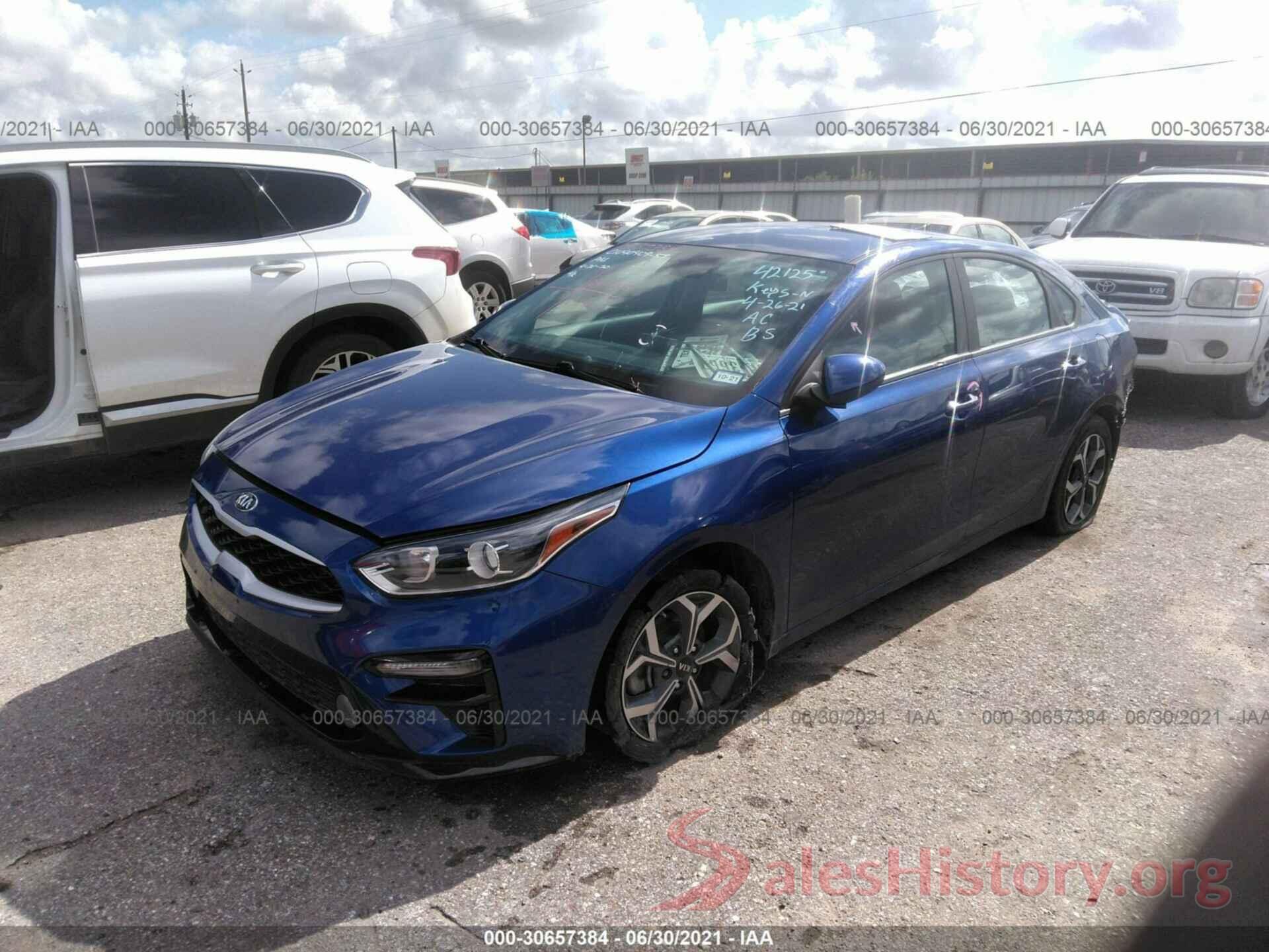 3KPF24AD6KE083313 2019 KIA FORTE