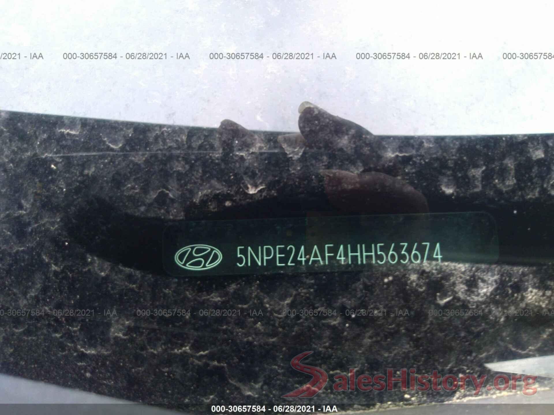 5NPE24AF4HH563674 2017 HYUNDAI SONATA