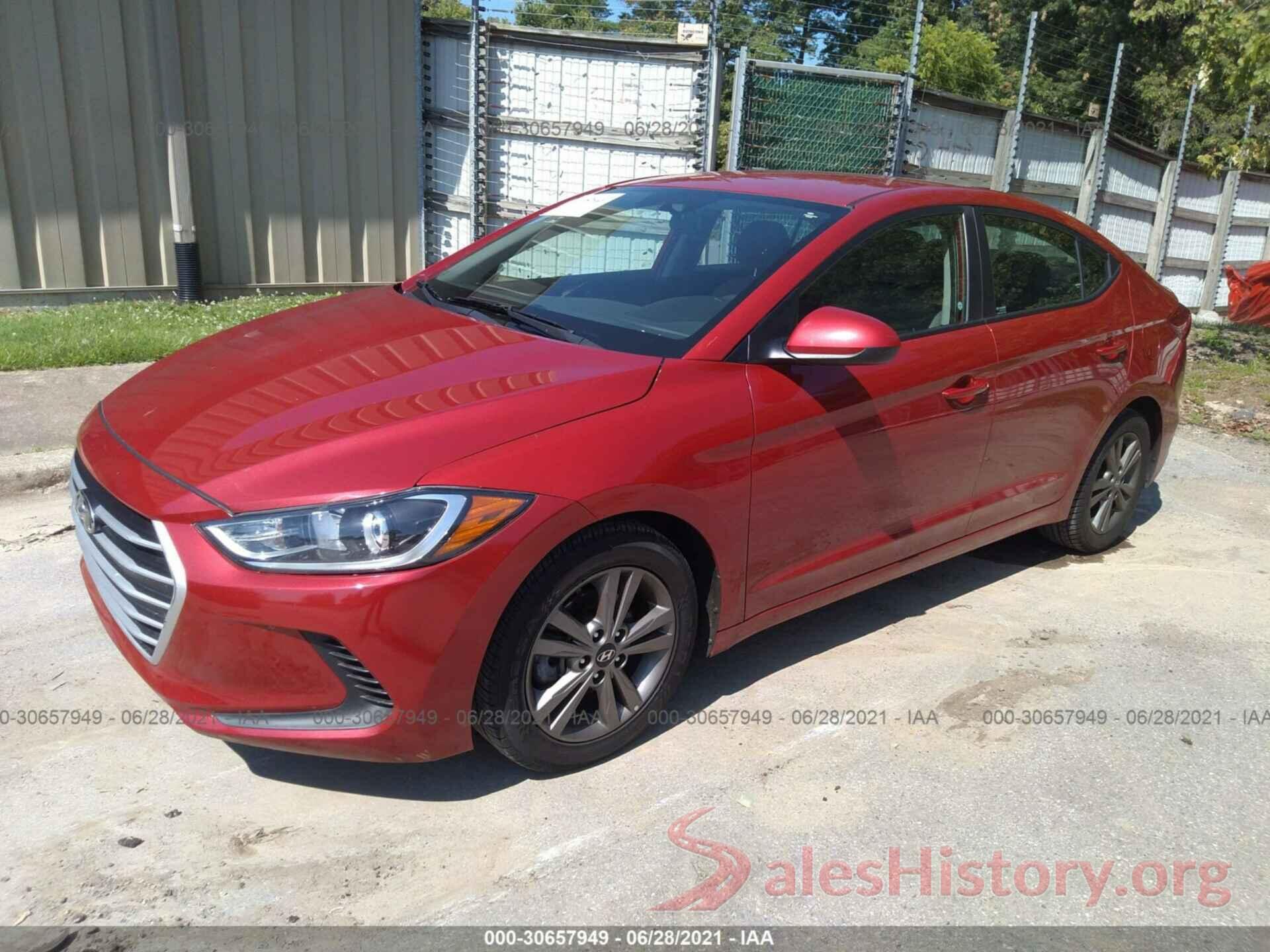 5NPD84LF3JH299604 2018 HYUNDAI ELANTRA