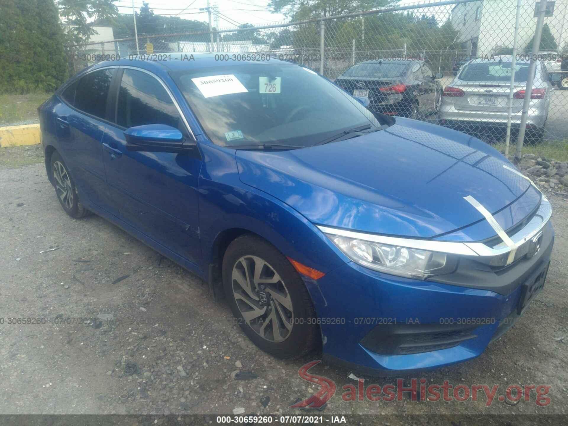 19XFC2F72GE221814 2016 HONDA CIVIC SEDAN