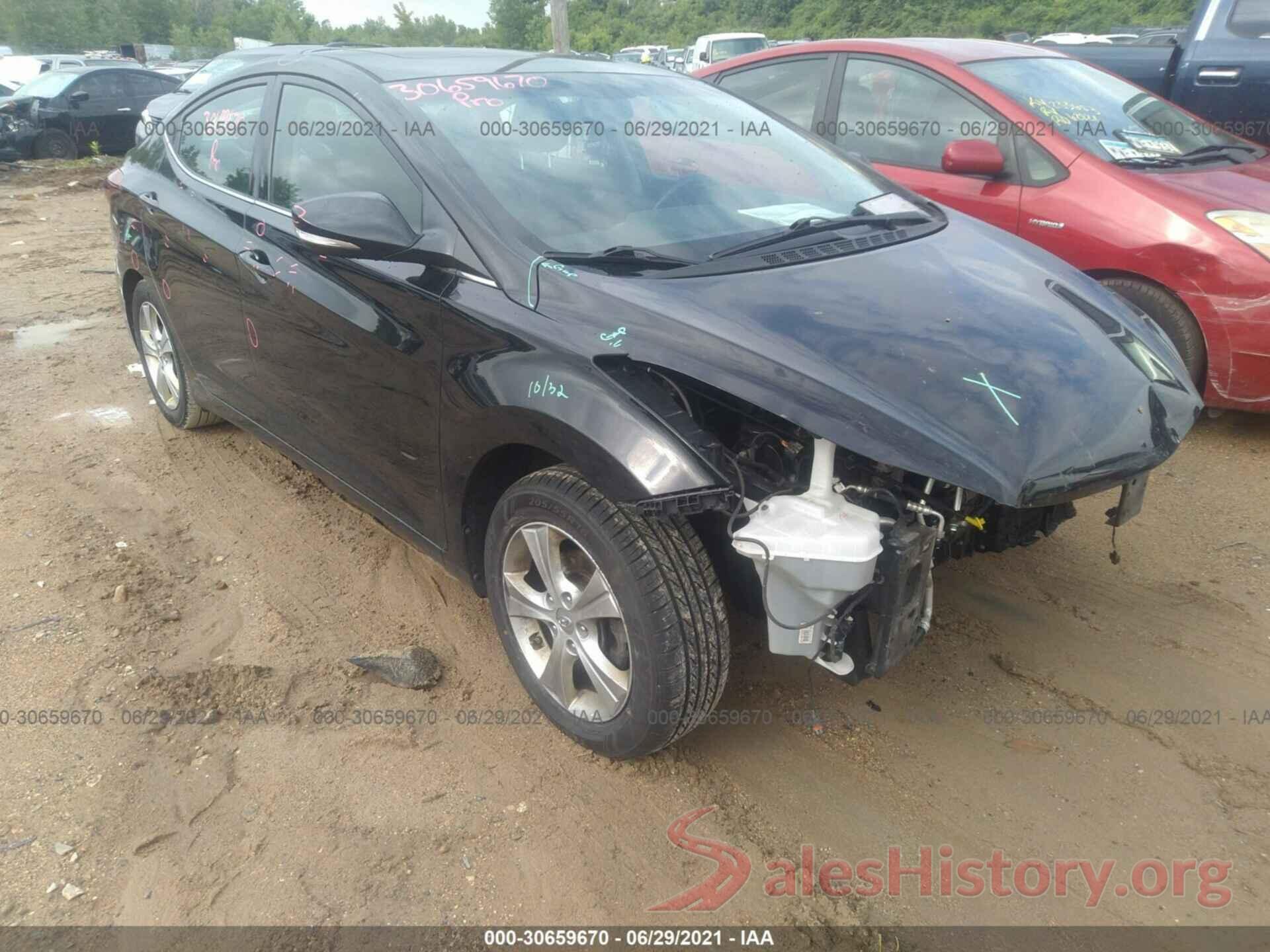 5NPDH4AE6GH768493 2016 HYUNDAI ELANTRA