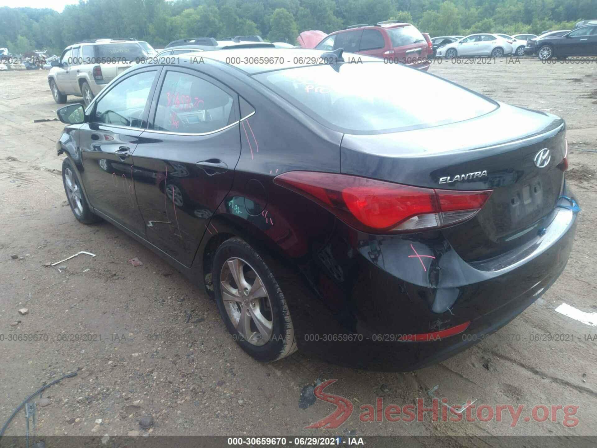 5NPDH4AE6GH768493 2016 HYUNDAI ELANTRA