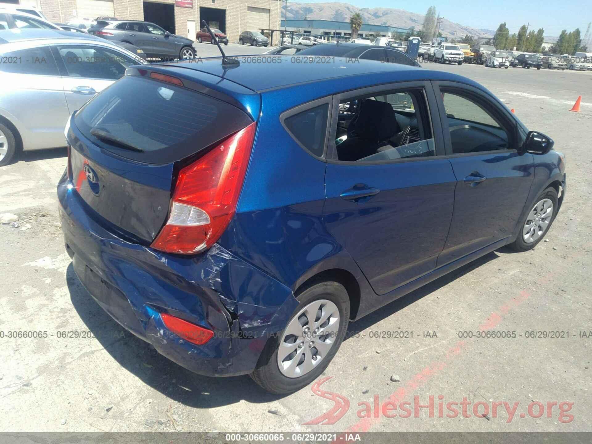 KMHCT5AE3GU274979 2016 HYUNDAI ACCENT