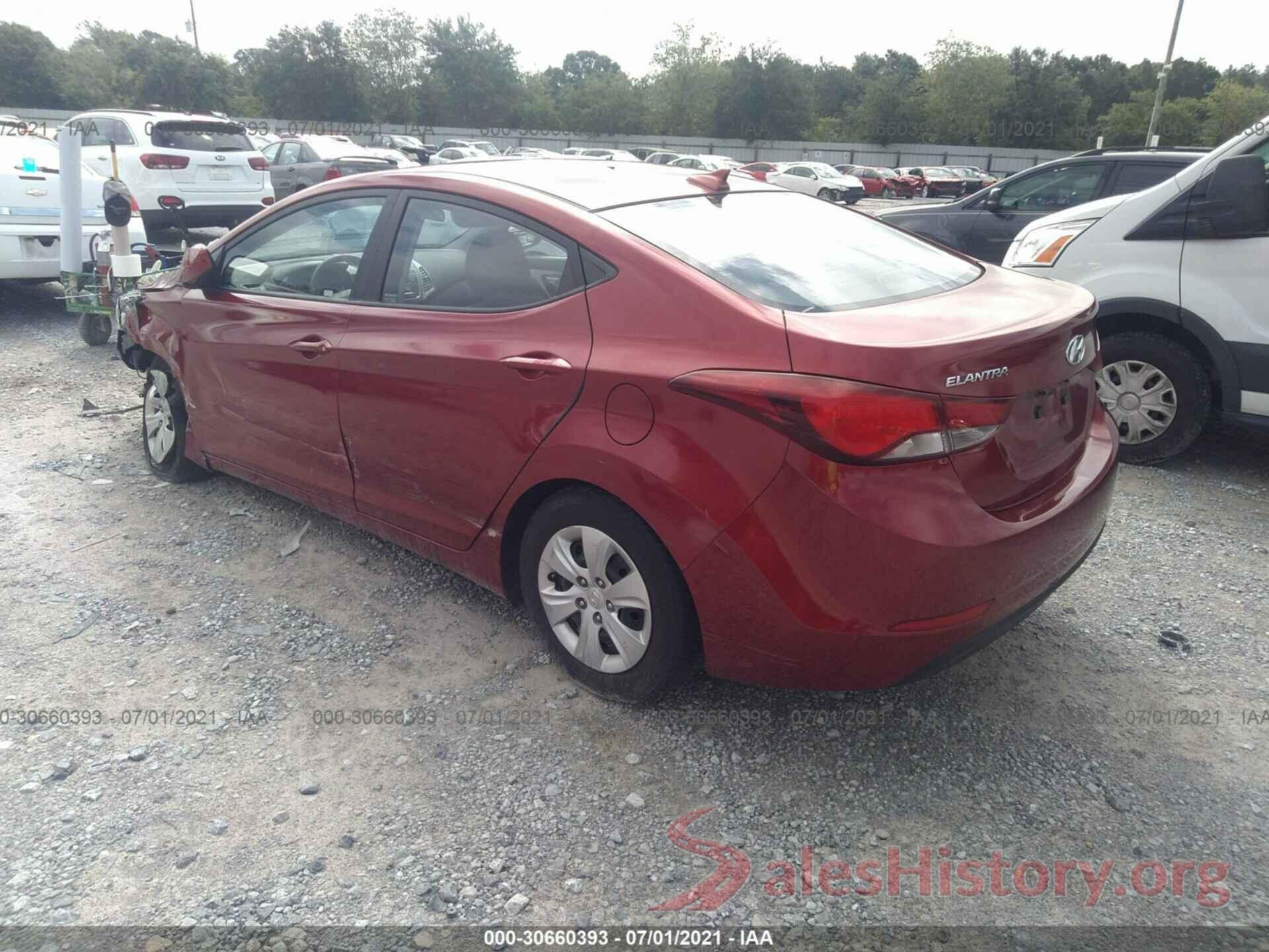 5NPDH4AE3GH735113 2016 HYUNDAI ELANTRA