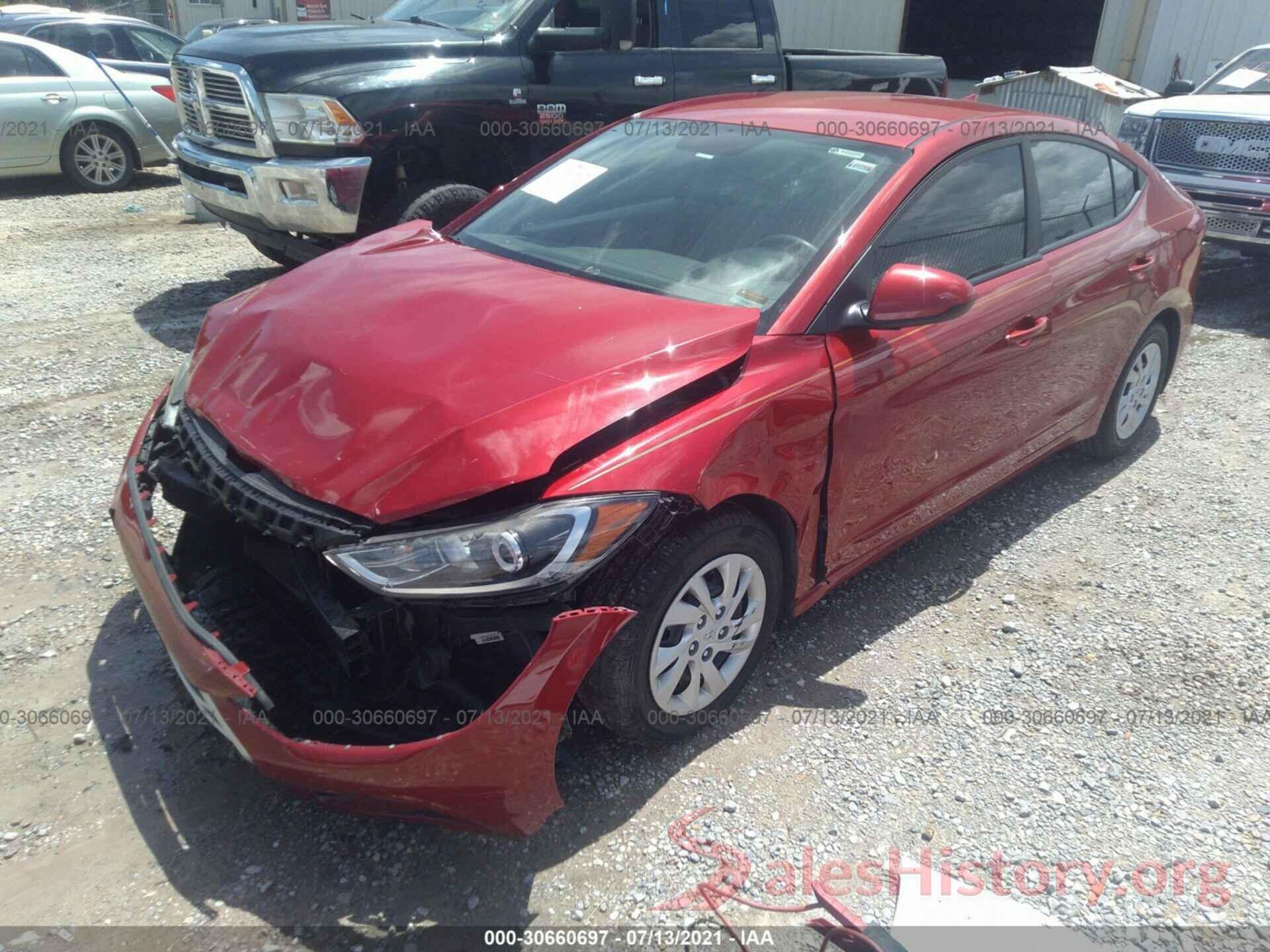 5NPD74LF4HH178206 2017 HYUNDAI ELANTRA