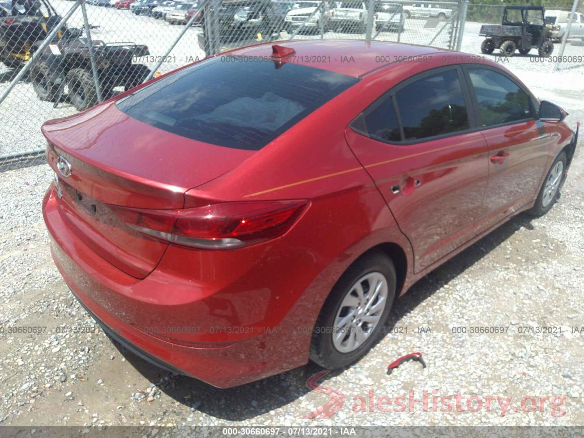 5NPD74LF4HH178206 2017 HYUNDAI ELANTRA