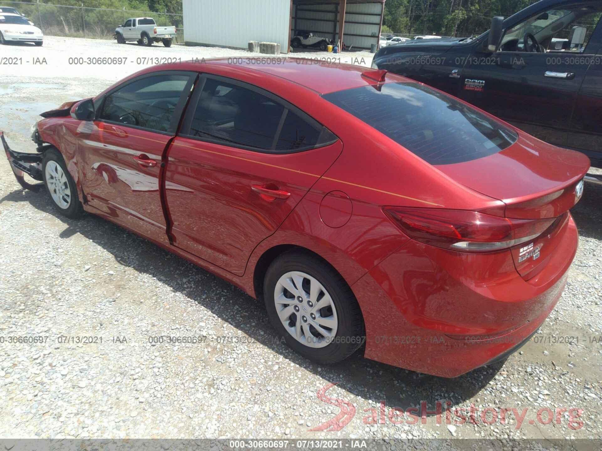 5NPD74LF4HH178206 2017 HYUNDAI ELANTRA