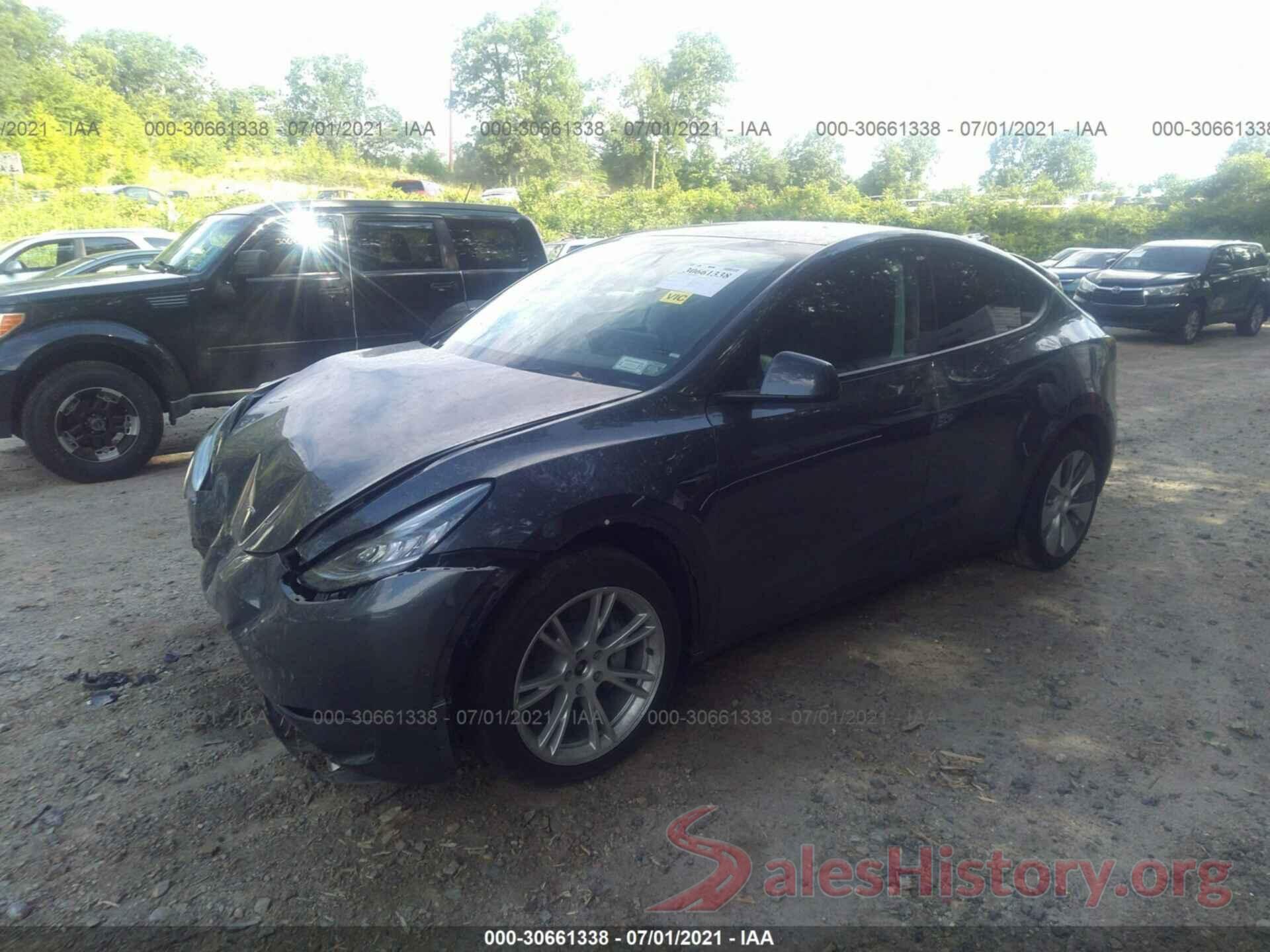 5YJYGDEE8MF117536 2021 TESLA MODEL Y