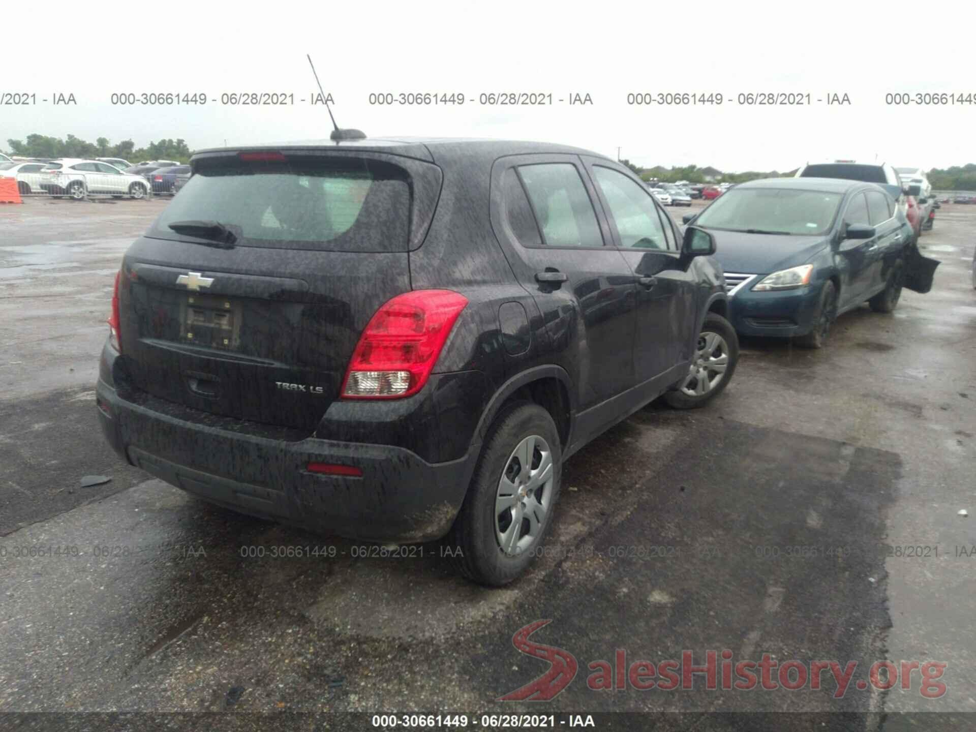 KL7CJKSB4GB680520 2016 CHEVROLET TRAX