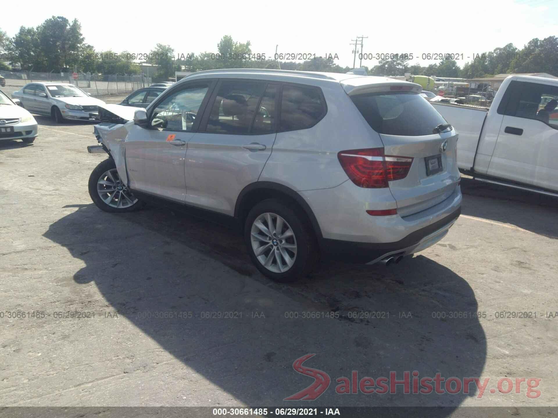 5UXWX9C59G0D72336 2016 BMW X3