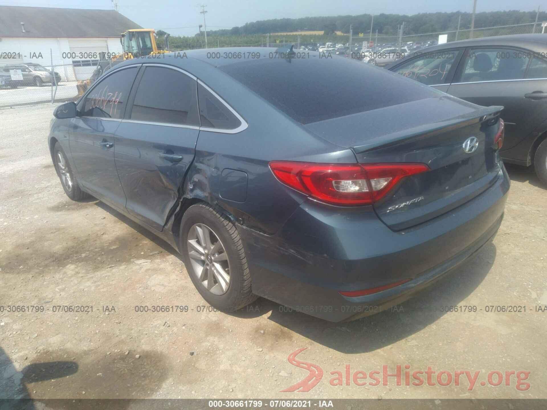 5NPE24AFXGH262289 2016 HYUNDAI SONATA