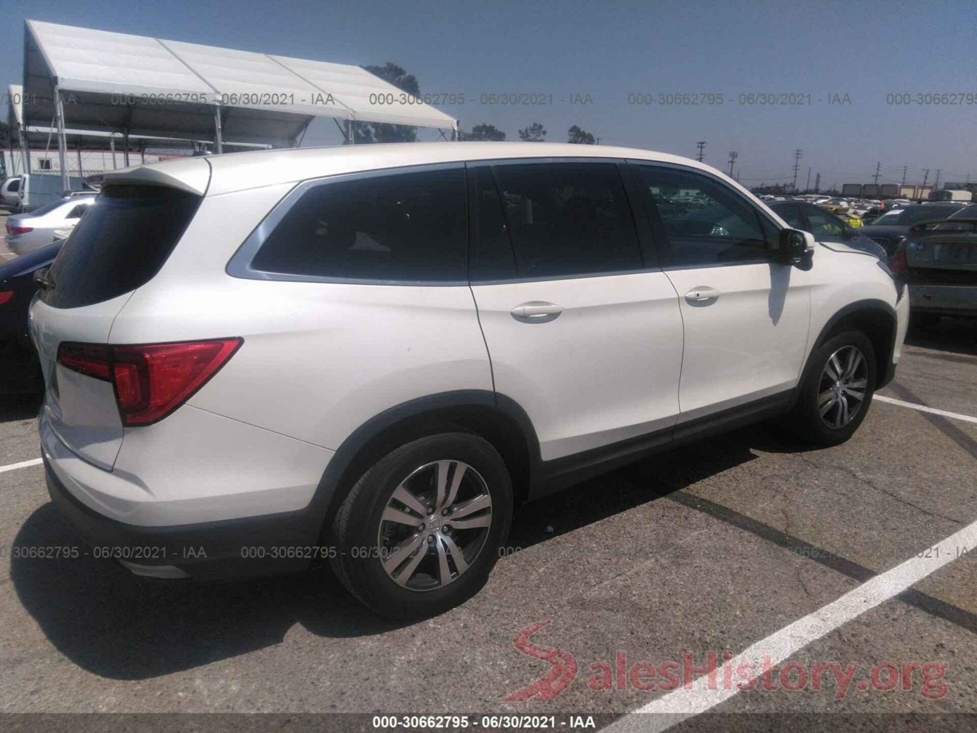 5FNYF5H57HB016627 2017 HONDA PILOT