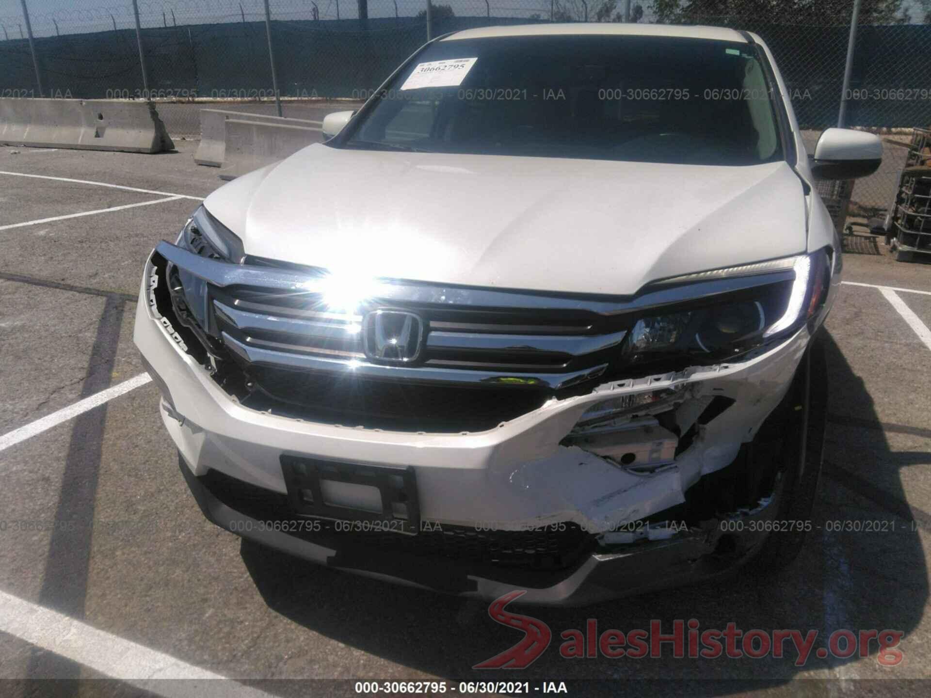 5FNYF5H57HB016627 2017 HONDA PILOT