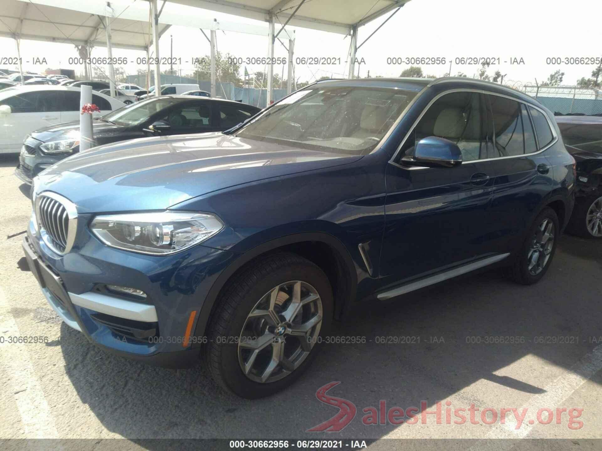 5UXTY3C01L9B40126 2020 BMW X3