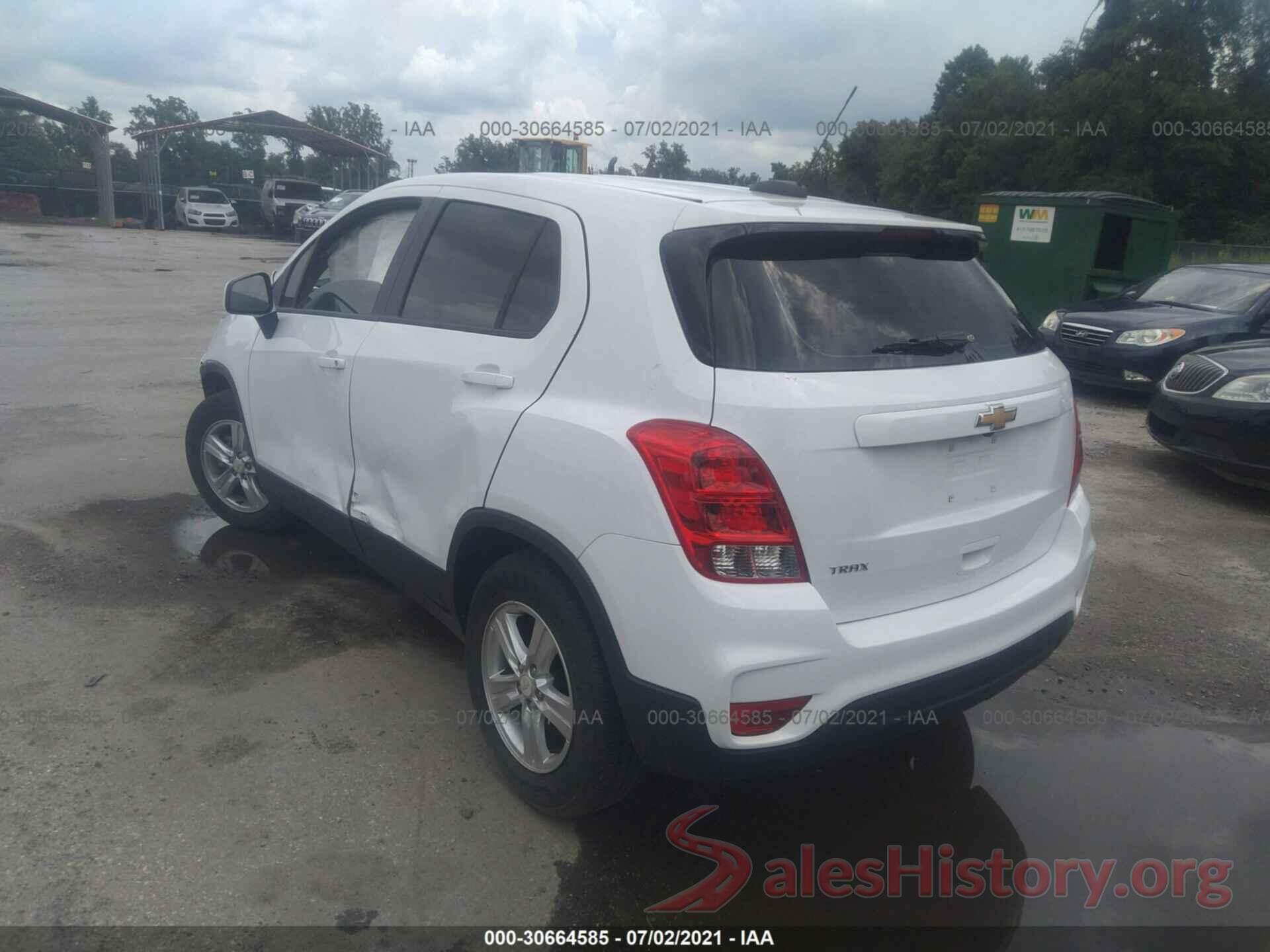 3GNCJKSB4KL220596 2019 CHEVROLET TRAX