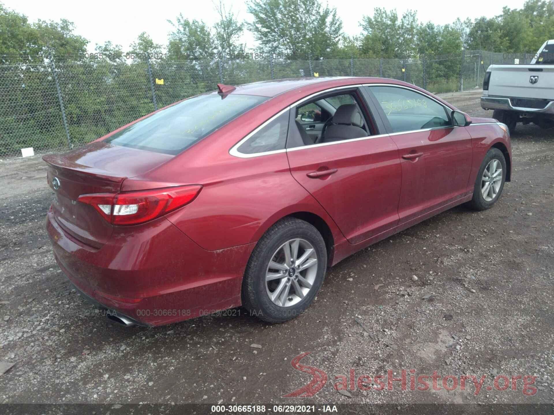 5NPE24AFXGH299133 2016 HYUNDAI SONATA