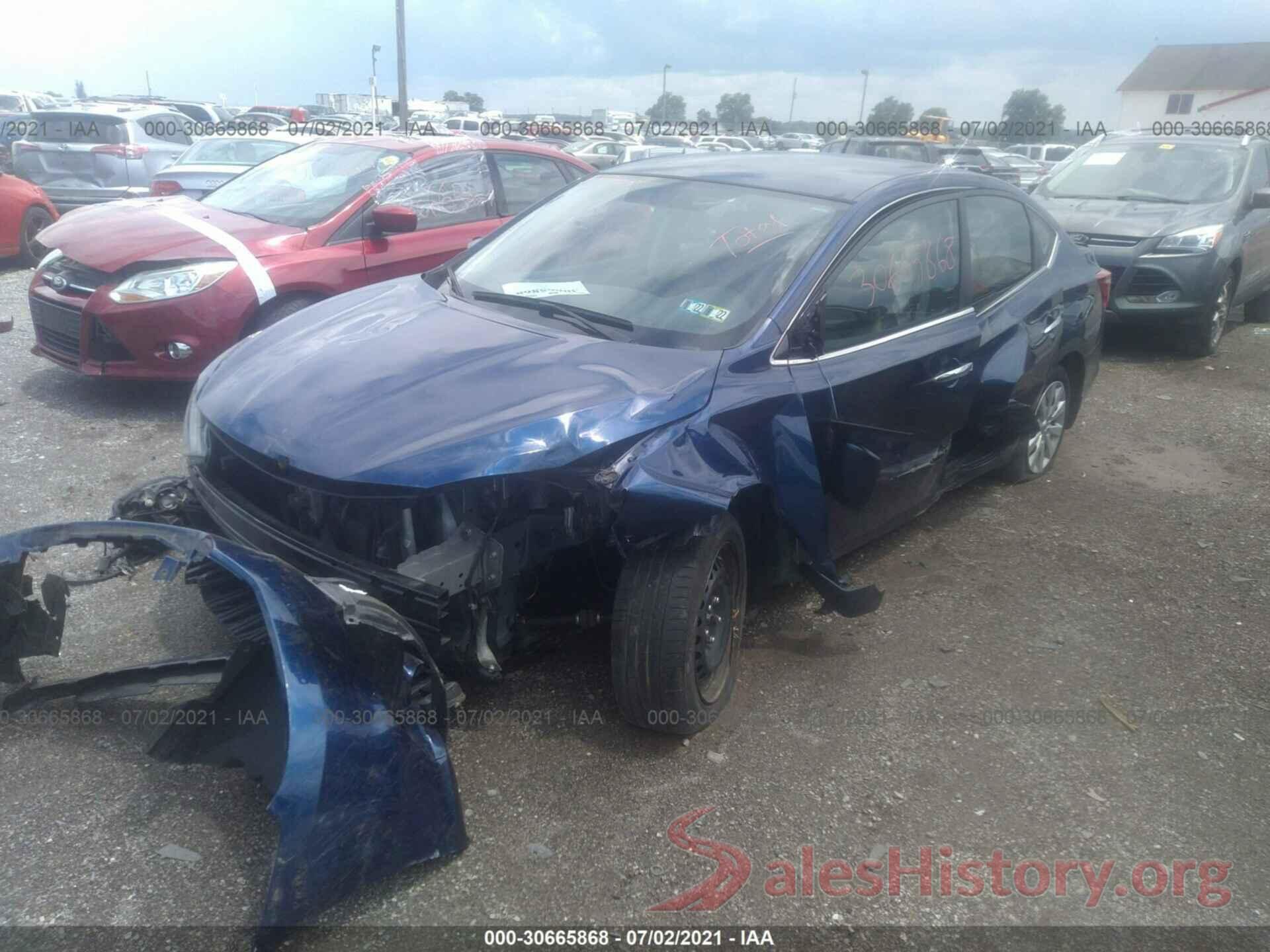 3N1AB7AP0KY212444 2019 NISSAN SENTRA