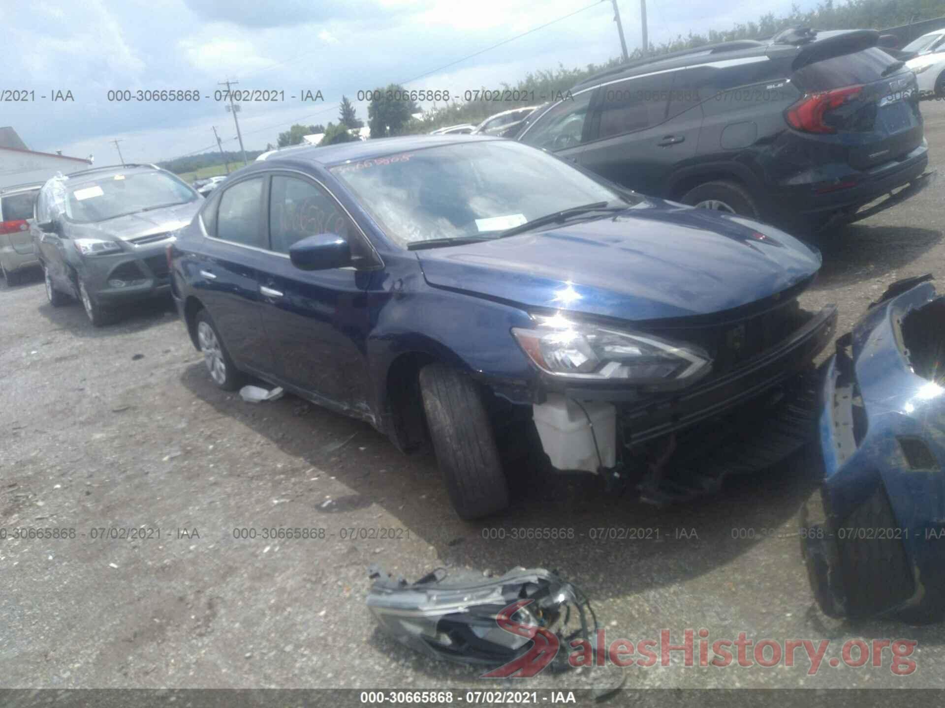 3N1AB7AP0KY212444 2019 NISSAN SENTRA