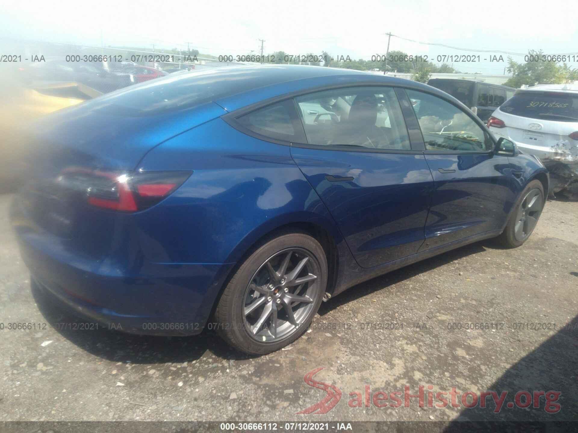 5YJ3E1EB3MF836830 2021 TESLA MODEL 3