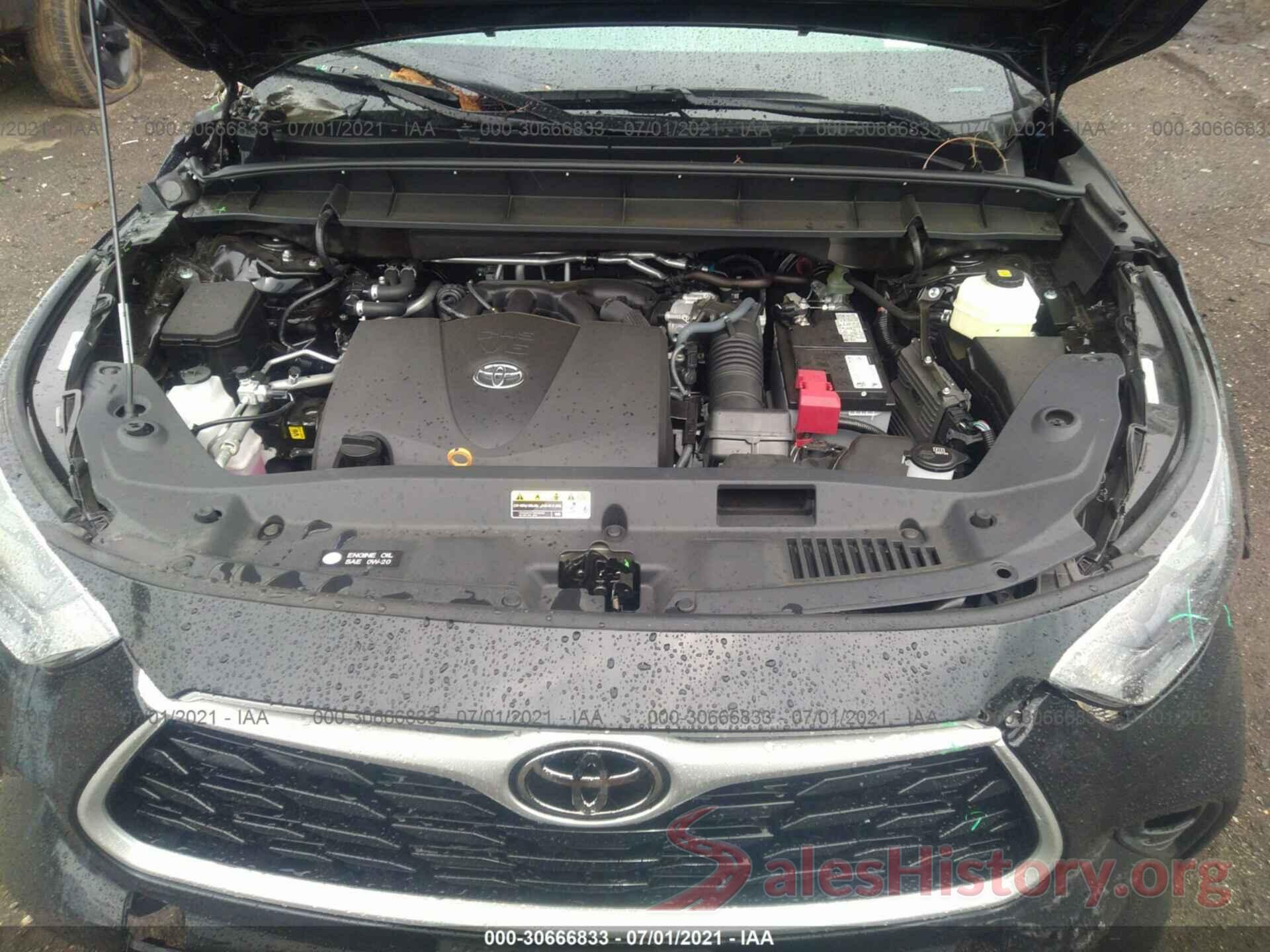 5TDBZRBH9MS540455 2021 TOYOTA HIGHLANDER