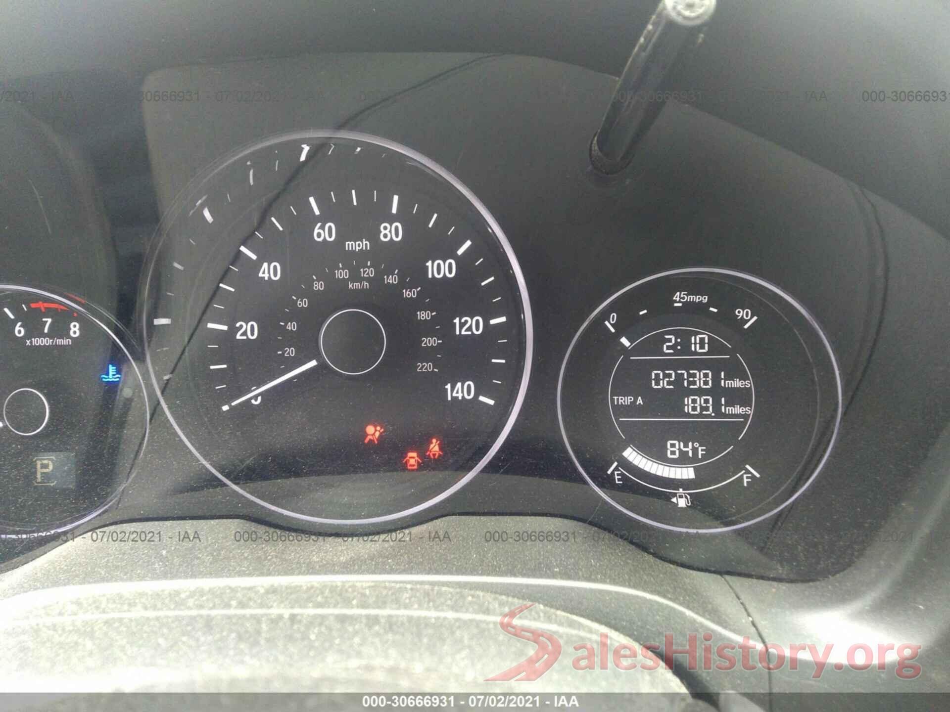 3CZRU5H13KG700299 2019 HONDA HR-V