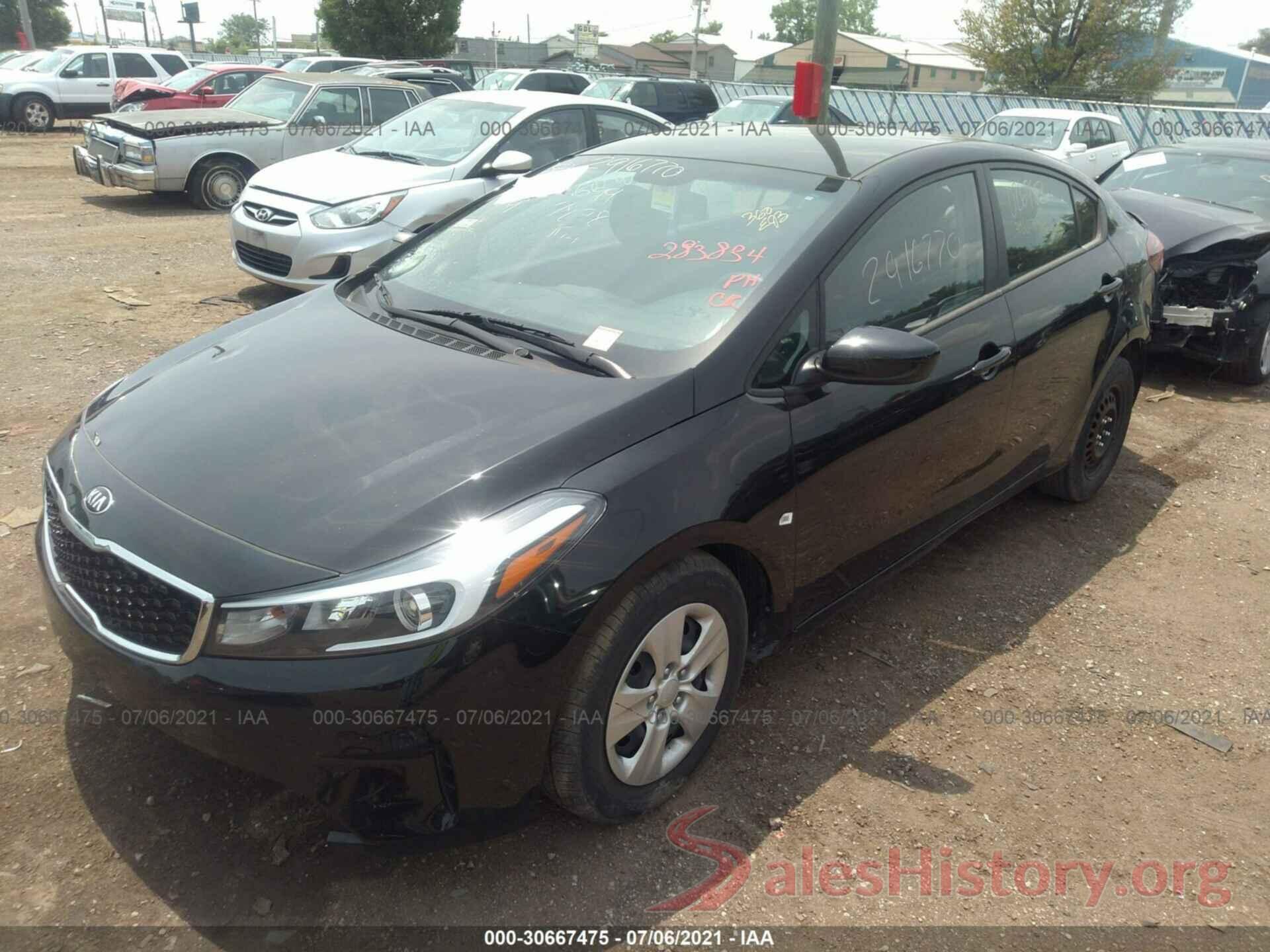 3KPFK4A73JE283834 2018 KIA FORTE