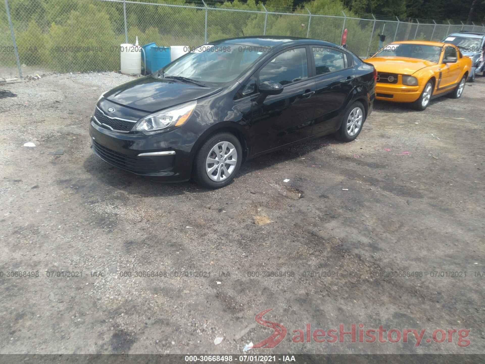 KNADN4A3XG6686085 2016 KIA RIO