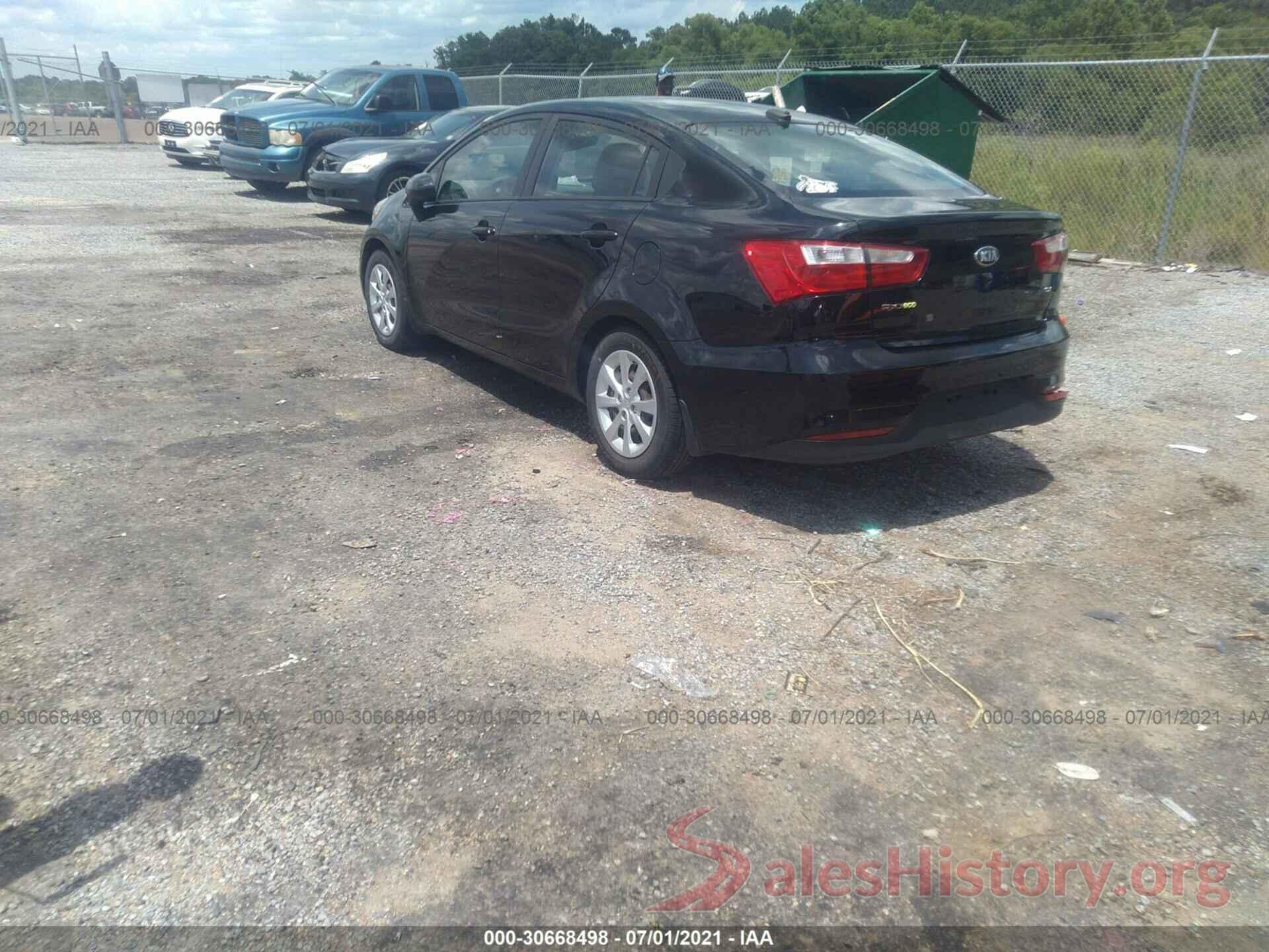 KNADN4A3XG6686085 2016 KIA RIO