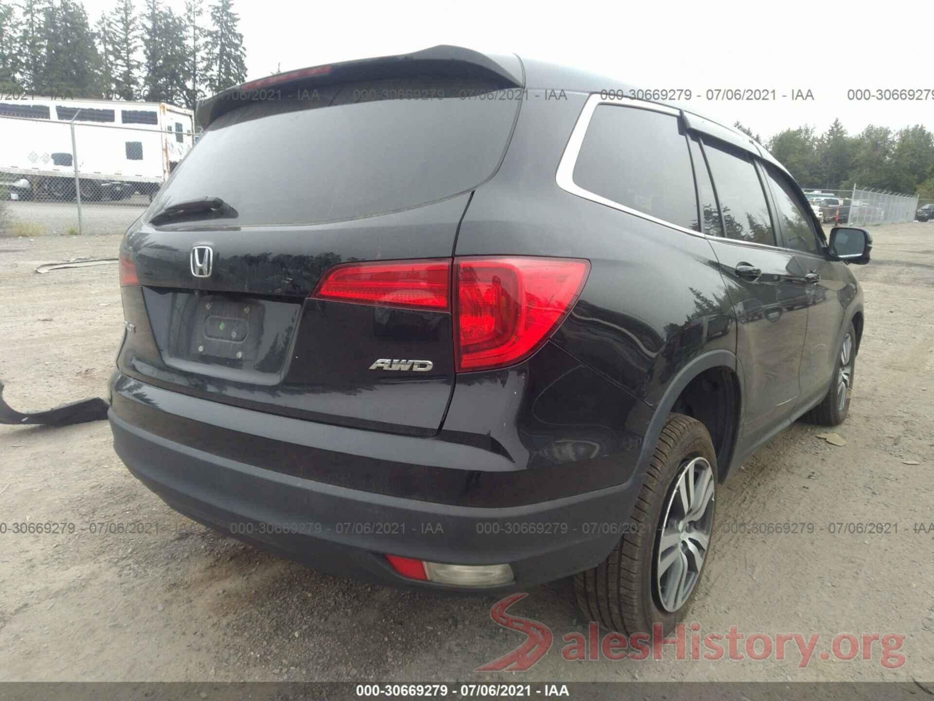 5FNYF6H73GB106430 2016 HONDA PILOT