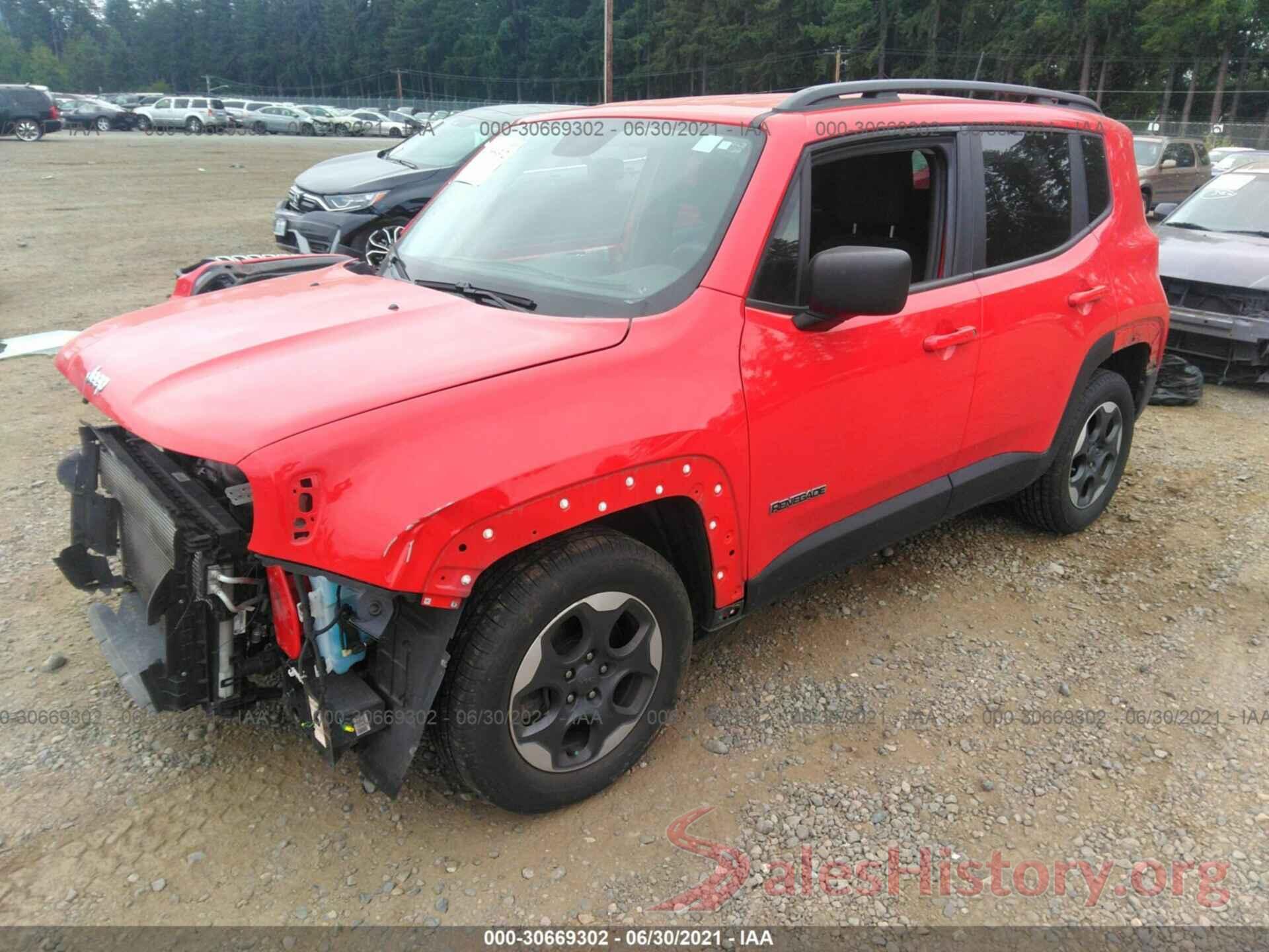 ZACCJAAB9HPG07519 2017 JEEP RENEGADE