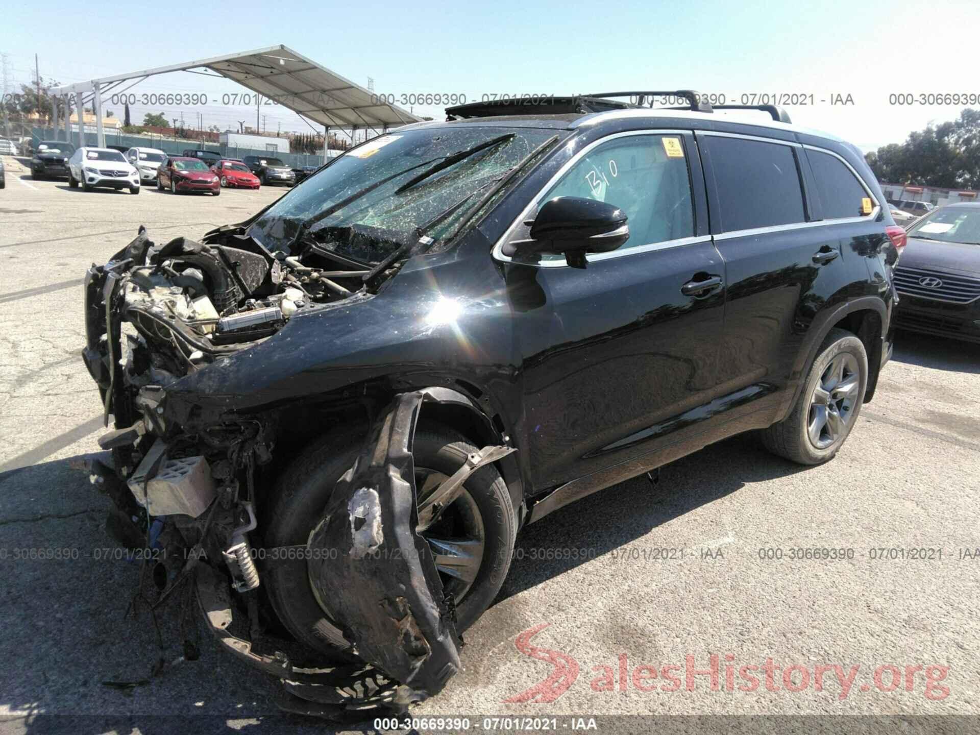 5TDDZRFH4HS371034 2017 TOYOTA HIGHLANDER