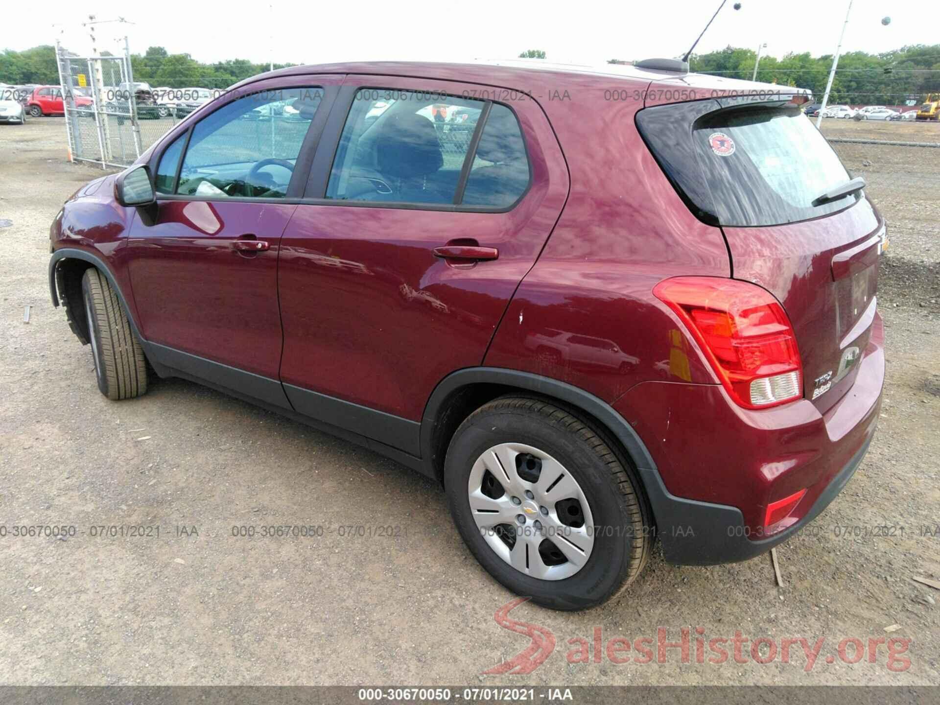 3GNCJKSB7HL180202 2017 CHEVROLET TRAX