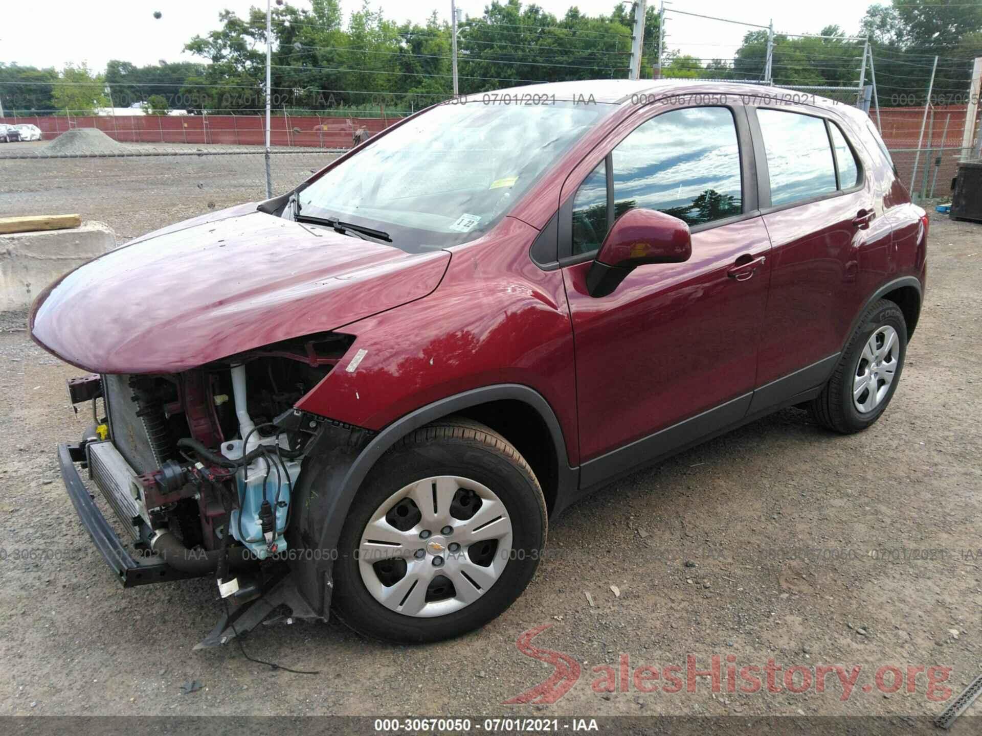 3GNCJKSB7HL180202 2017 CHEVROLET TRAX