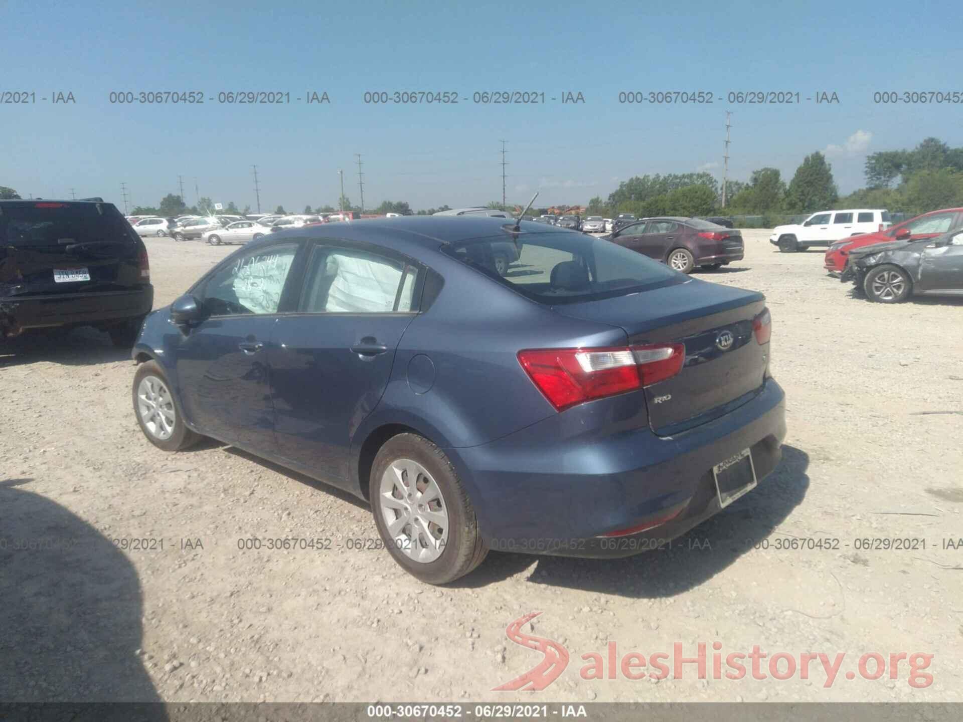 KNADM4A33G6654954 2016 KIA RIO