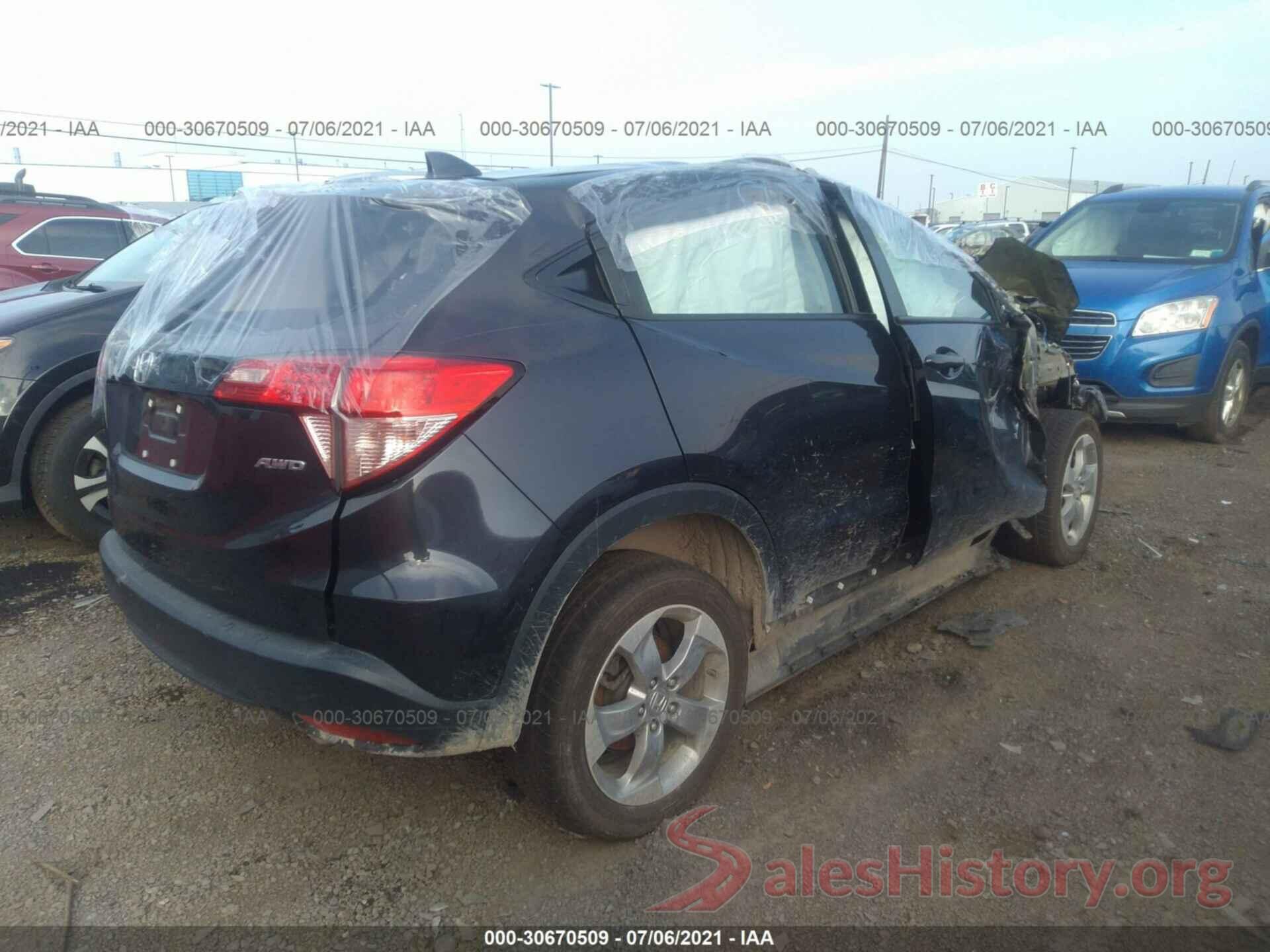 3CZRU6H30GM769242 2016 HONDA HR-V