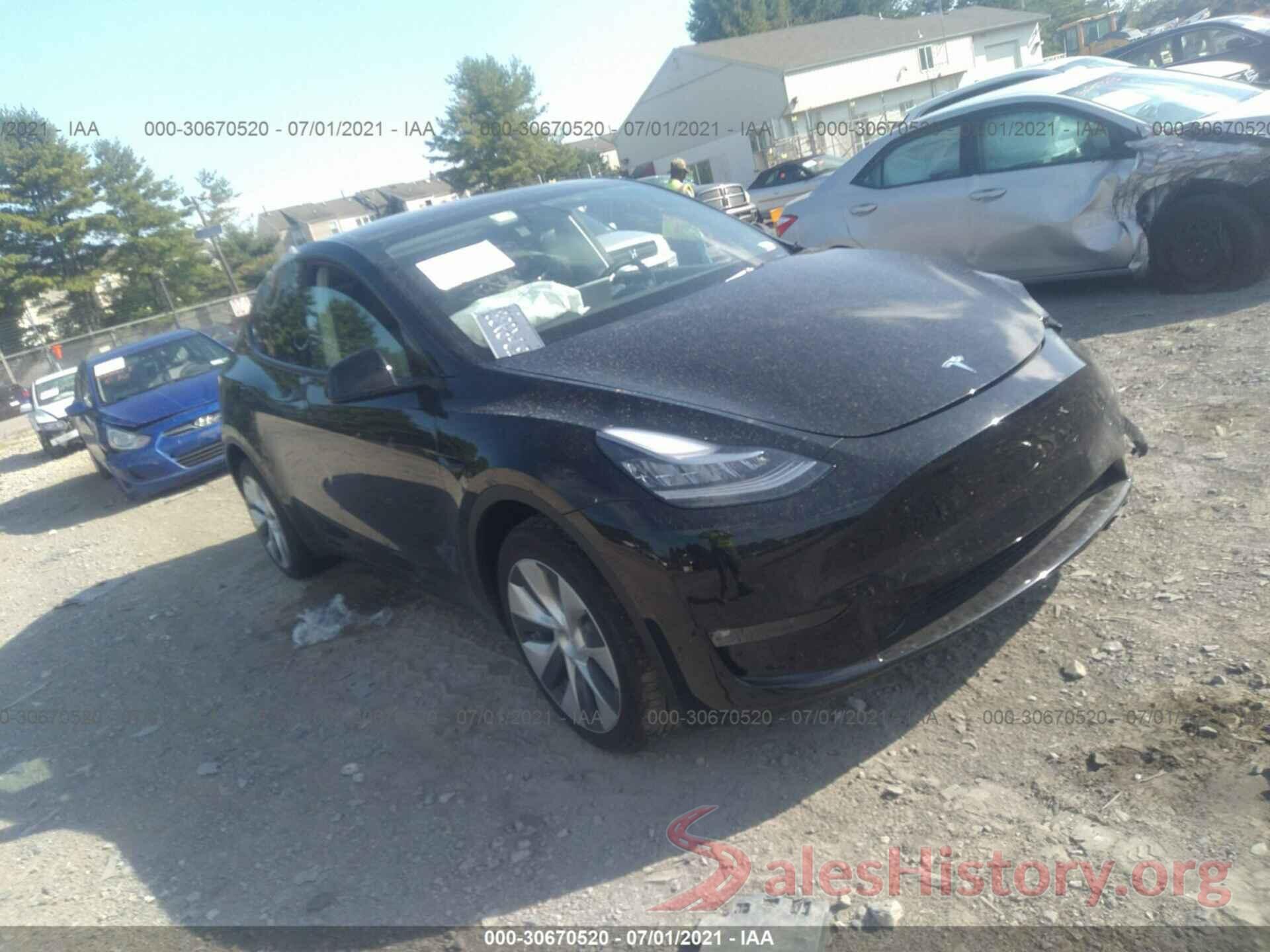 5YJYGDEE5MF190847 2021 TESLA MODEL Y