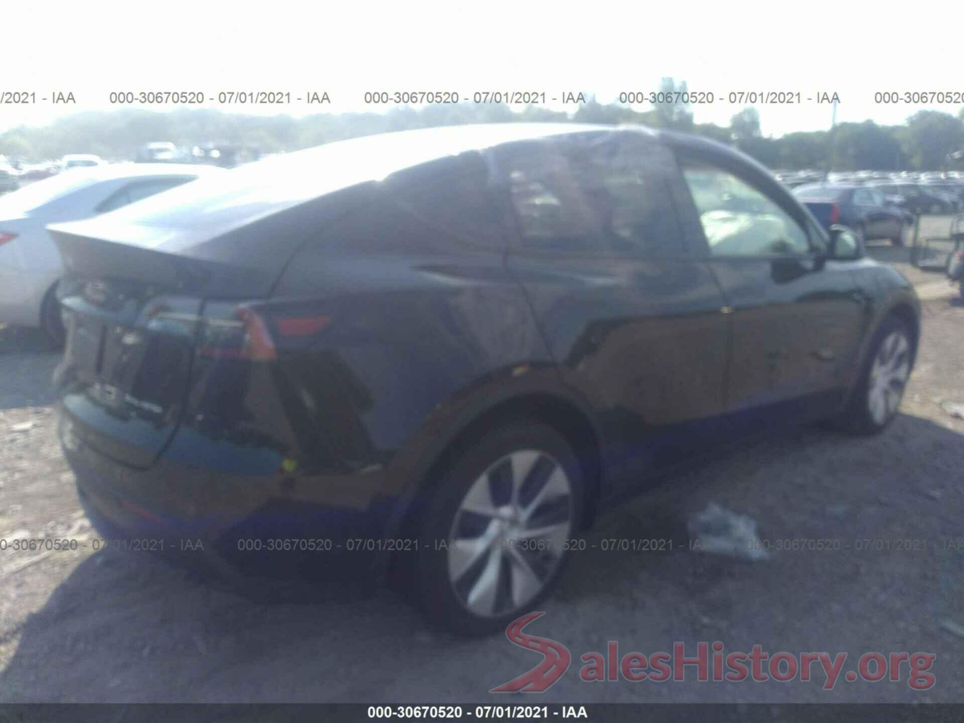 5YJYGDEE5MF190847 2021 TESLA MODEL Y