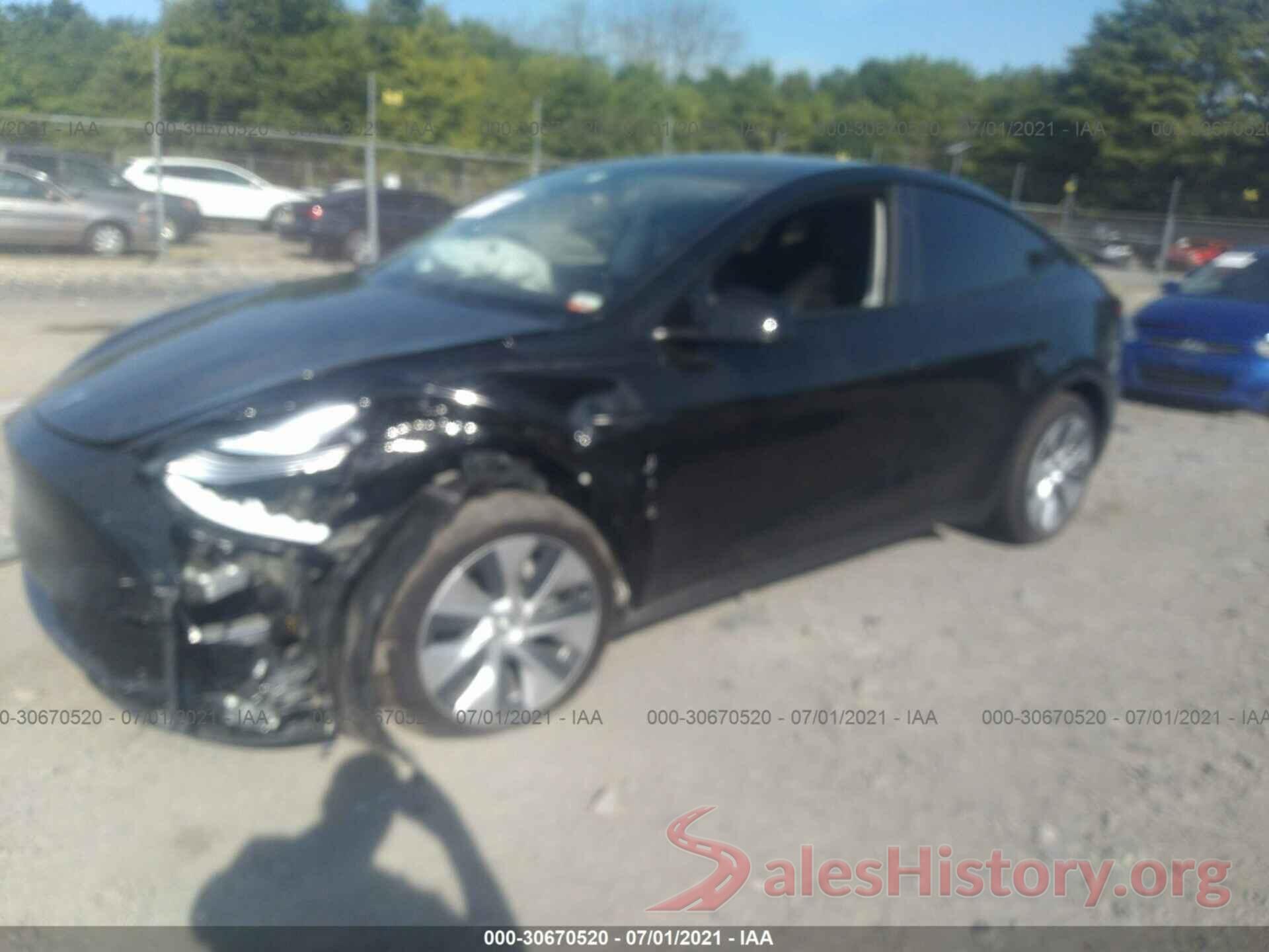 5YJYGDEE5MF190847 2021 TESLA MODEL Y