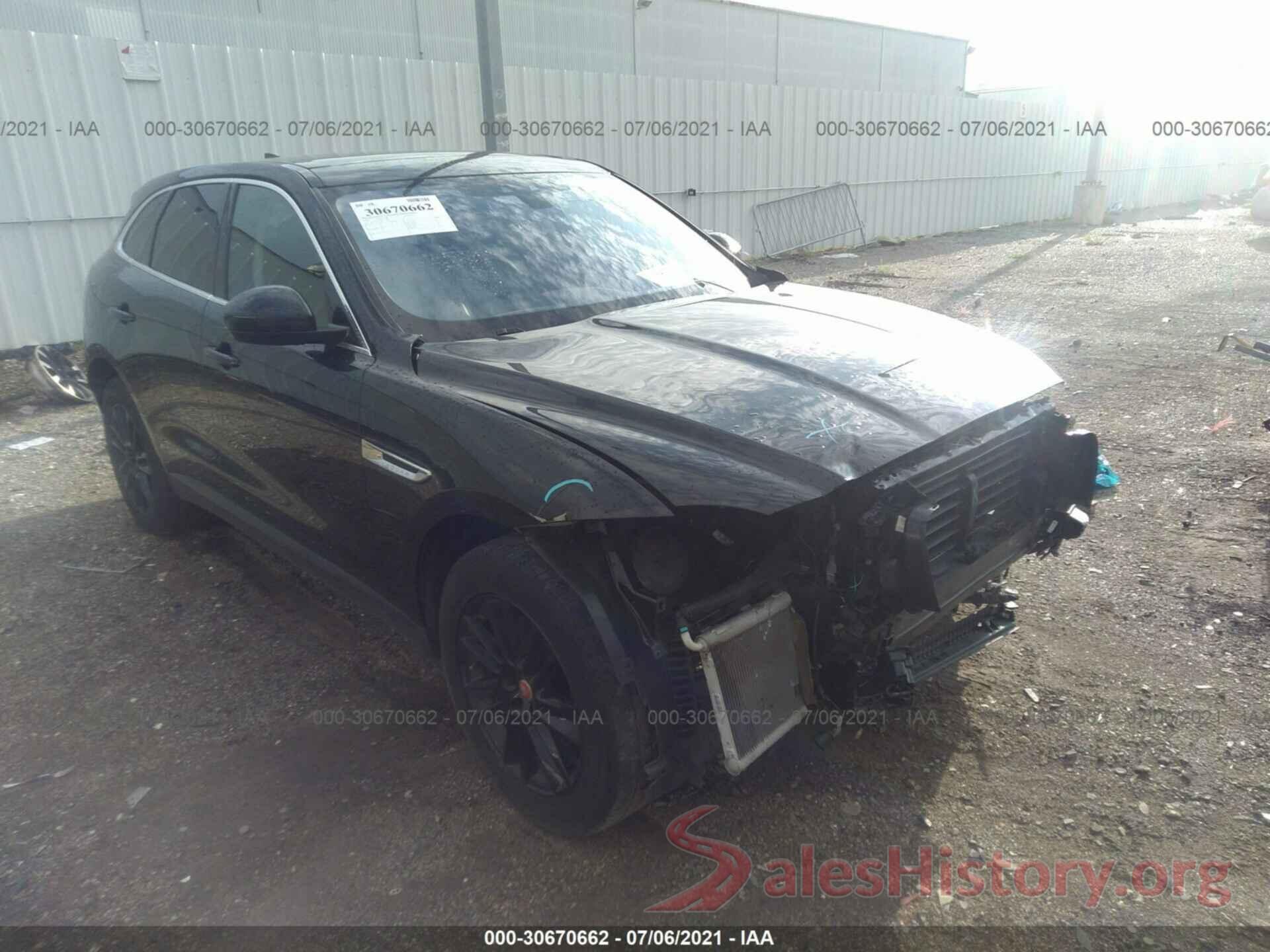 SADCK2GX9KA393035 2019 JAGUAR F-PACE