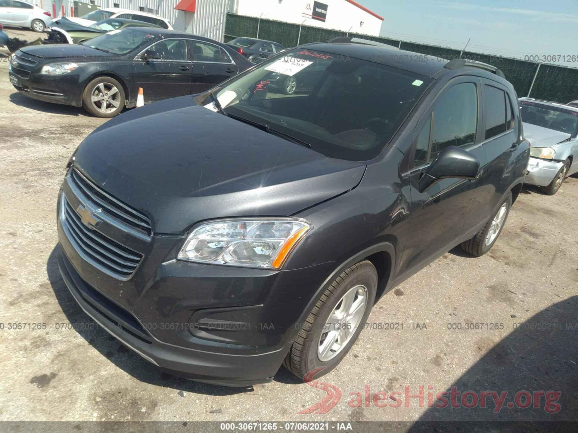 3GNCJLSB5GL268895 2016 CHEVROLET TRAX